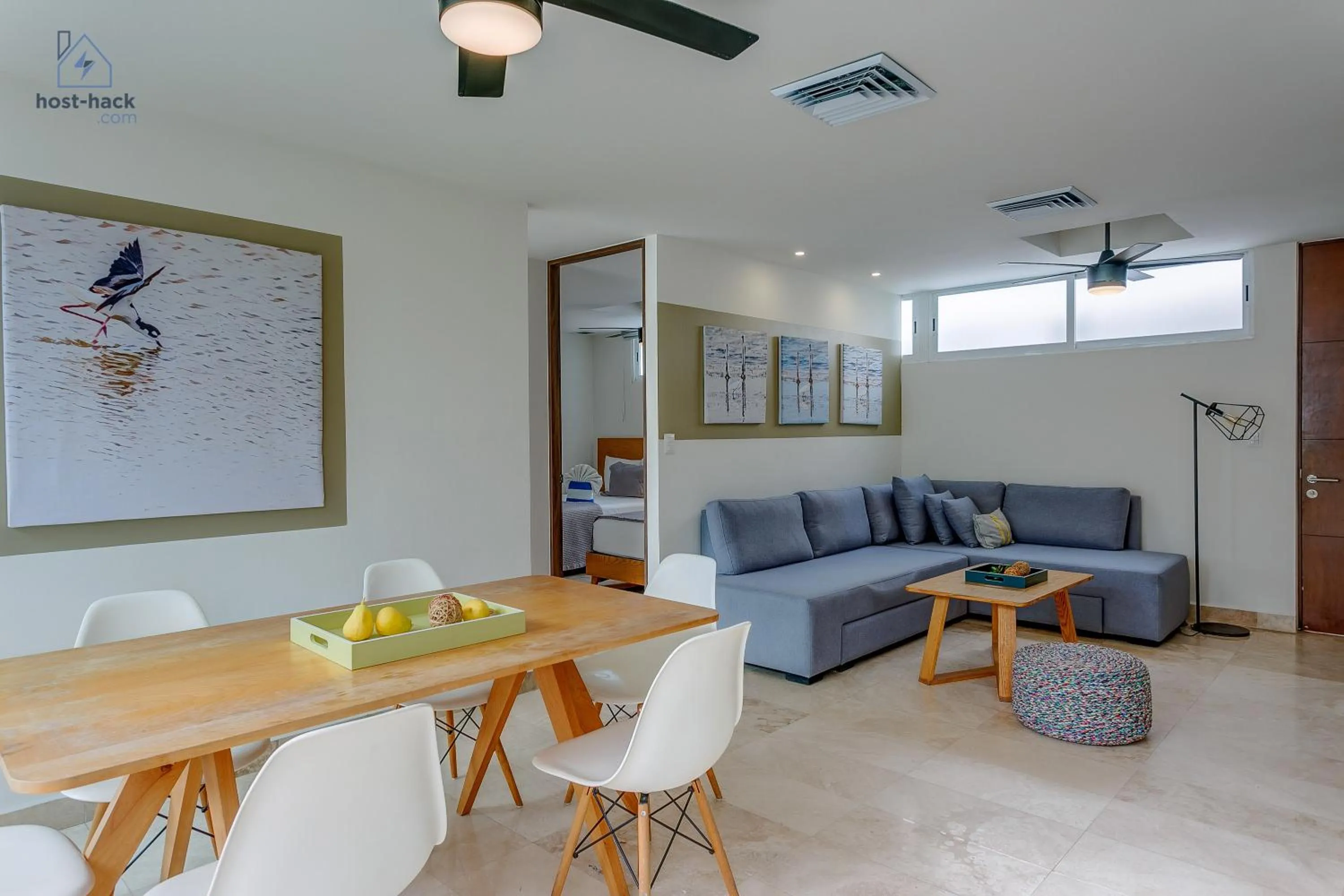 Living room in Peaceful Rooftop with Pool Close to the 5th Avenue - Danzamar 8