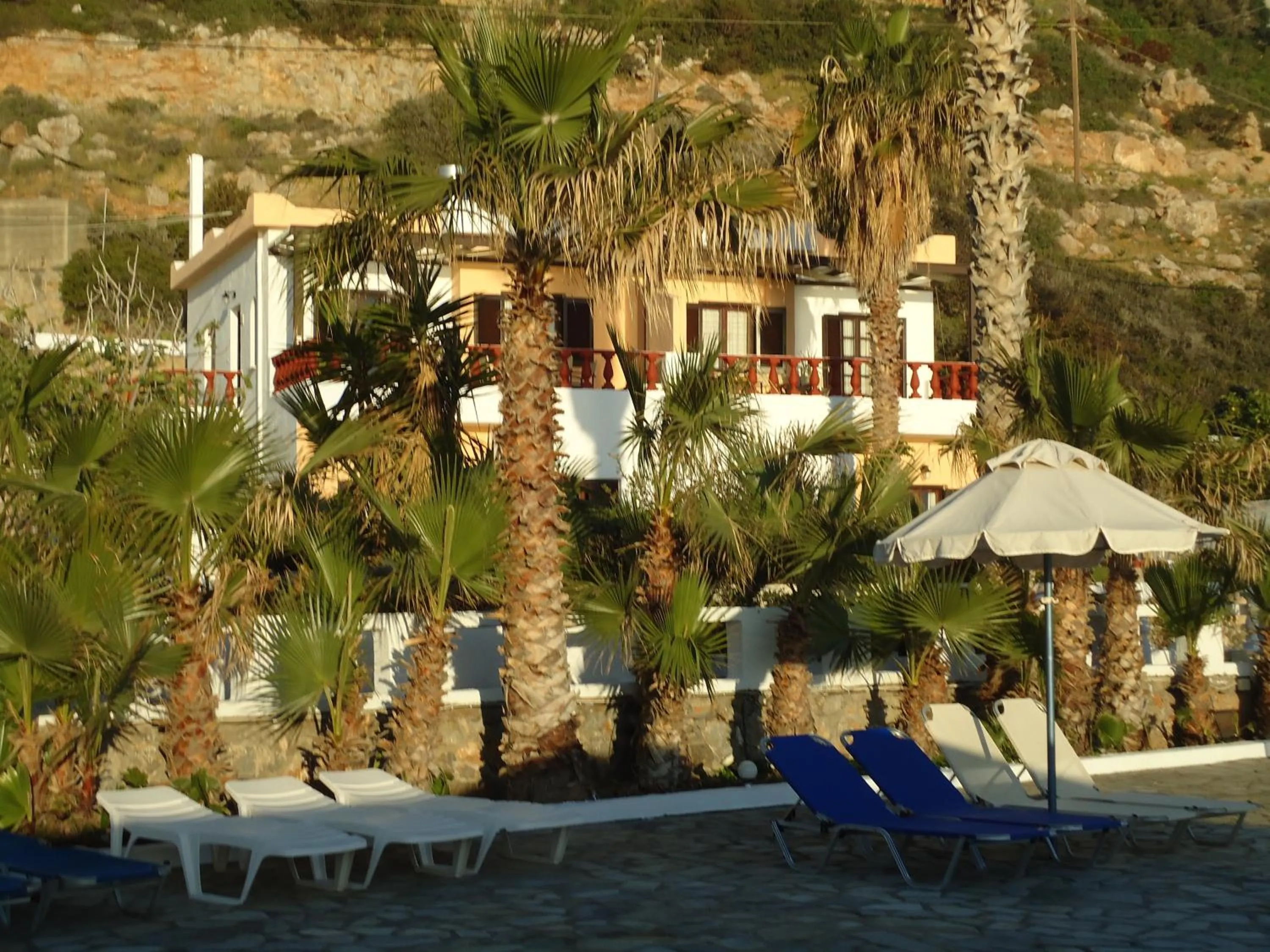 Facade/entrance in Vangelis Villas