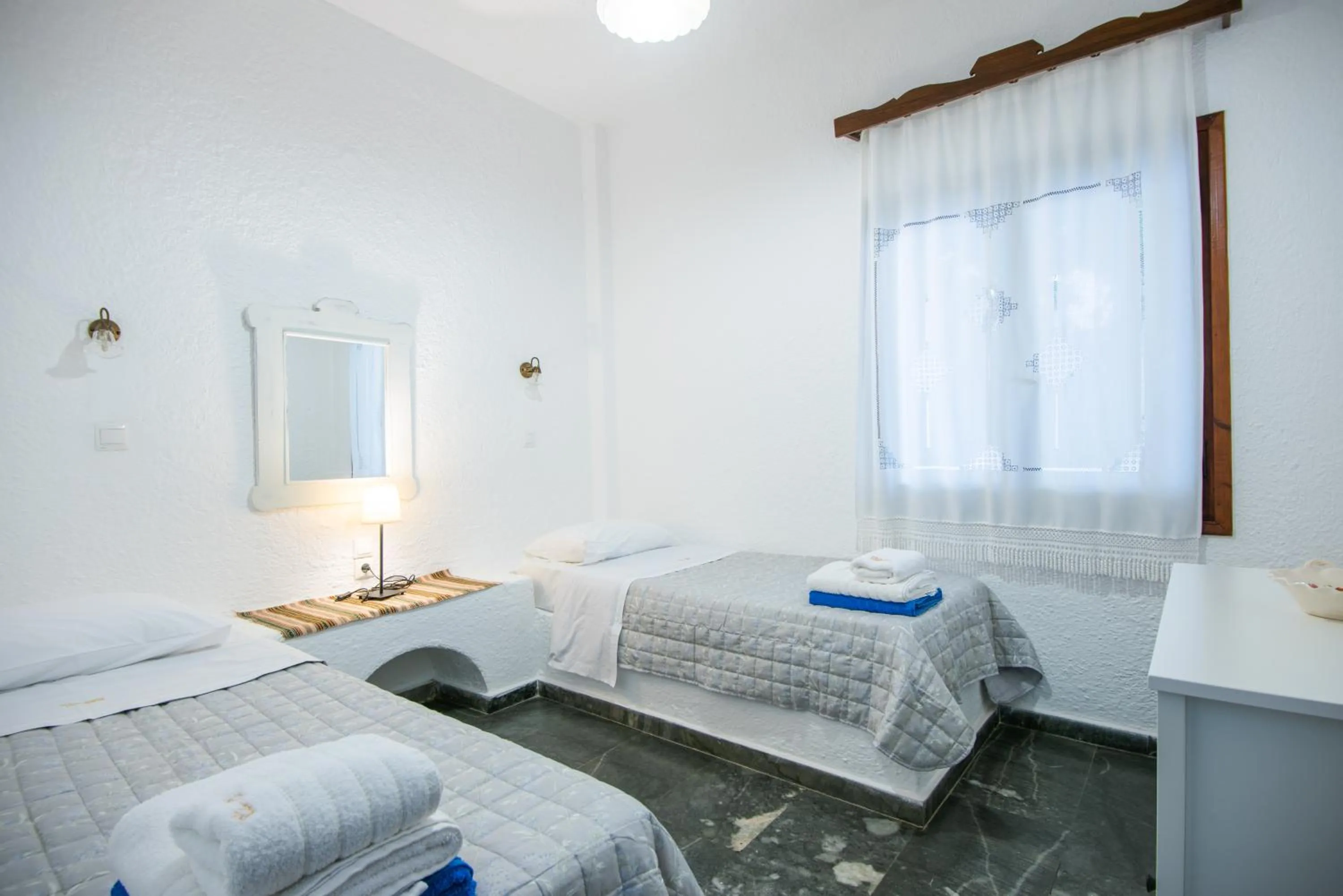 Bedroom, Bed in Vangelis Villas