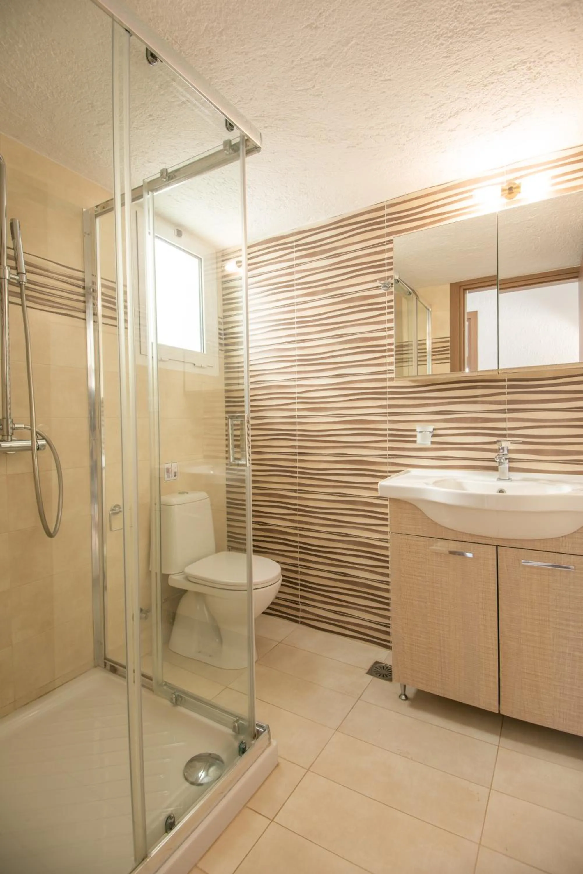 Shower in Vangelis Villas