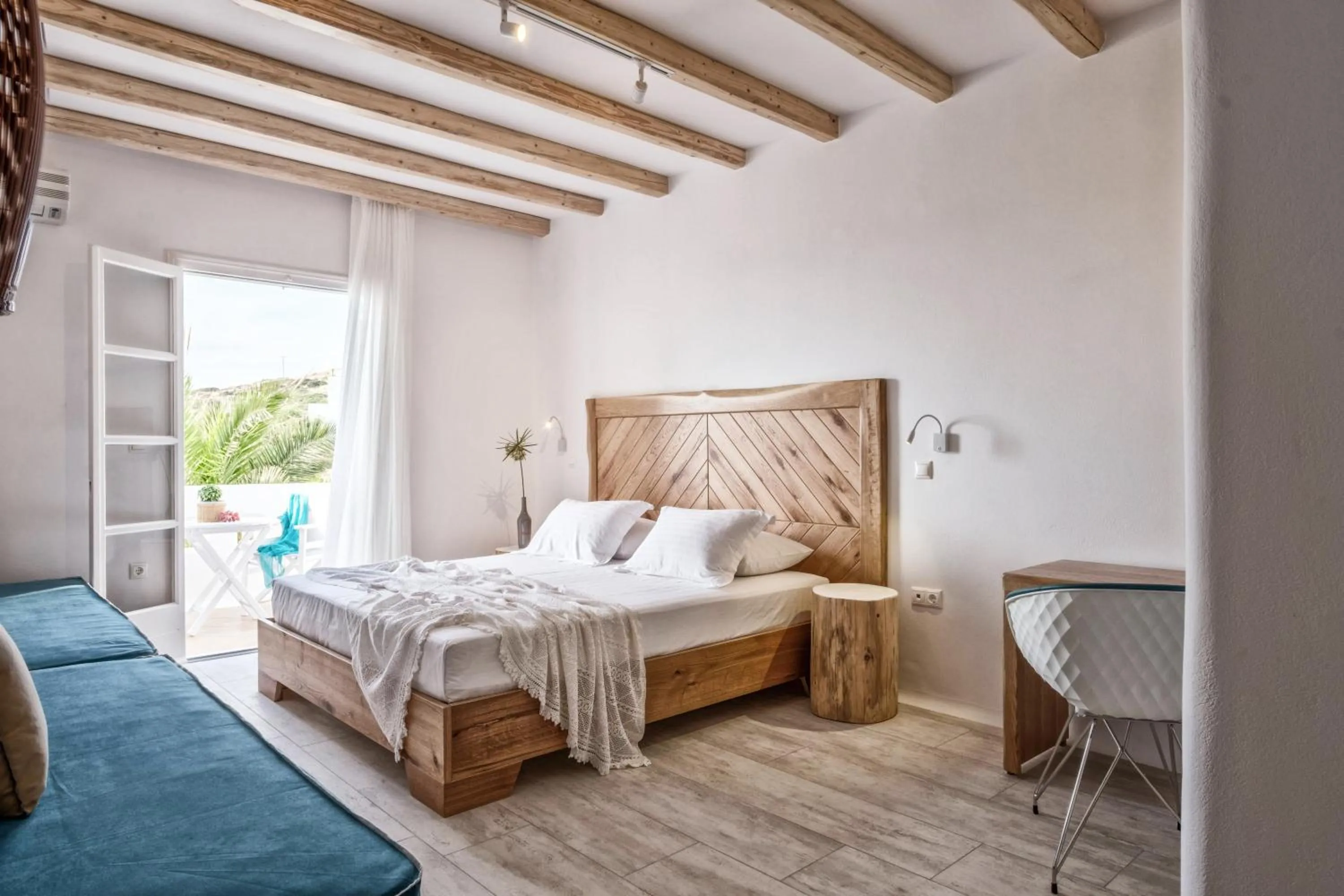 Bed in Orkos Beach Hotel