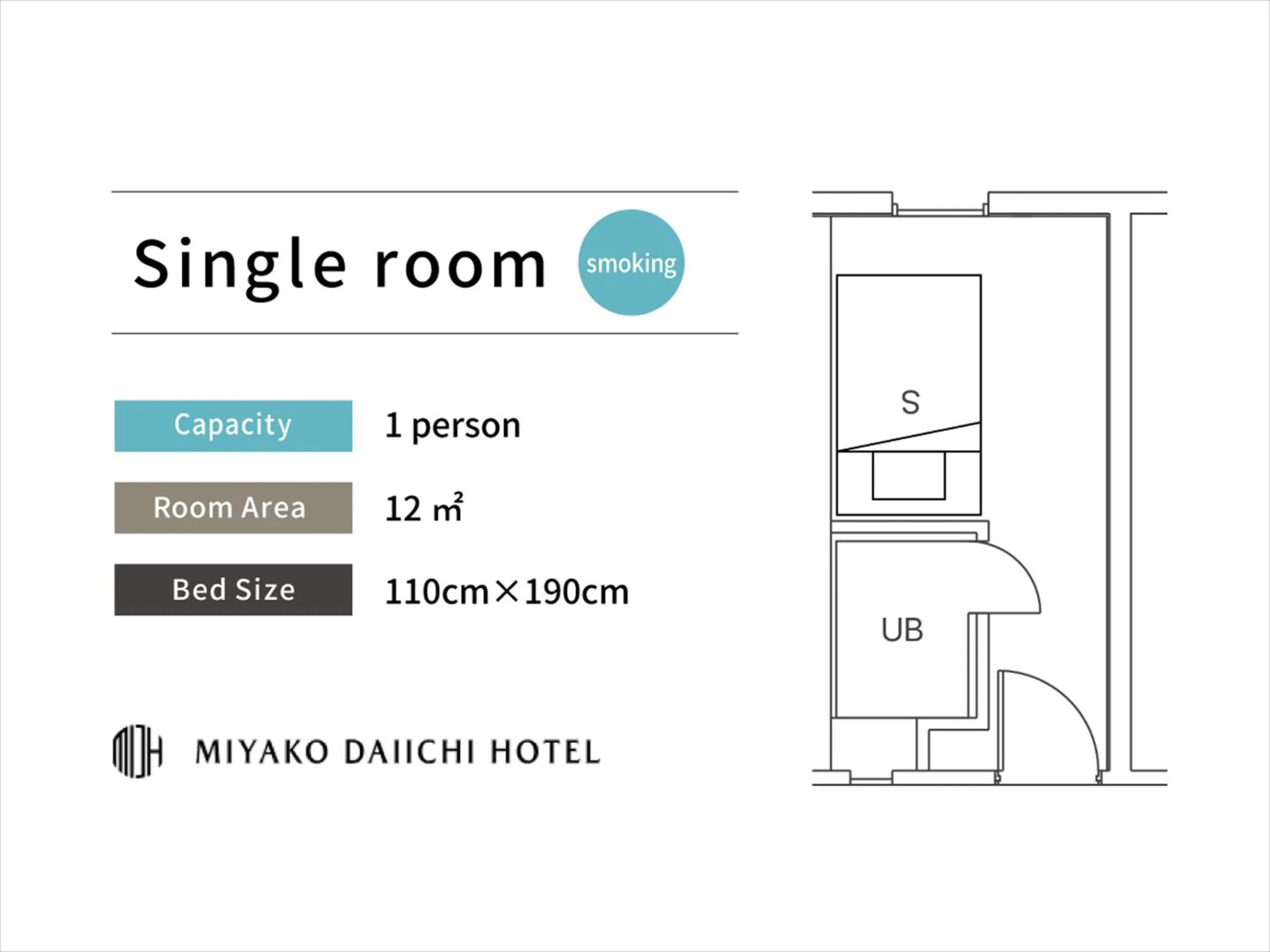 Photo of the whole room in Miyako Daiichi Hotel