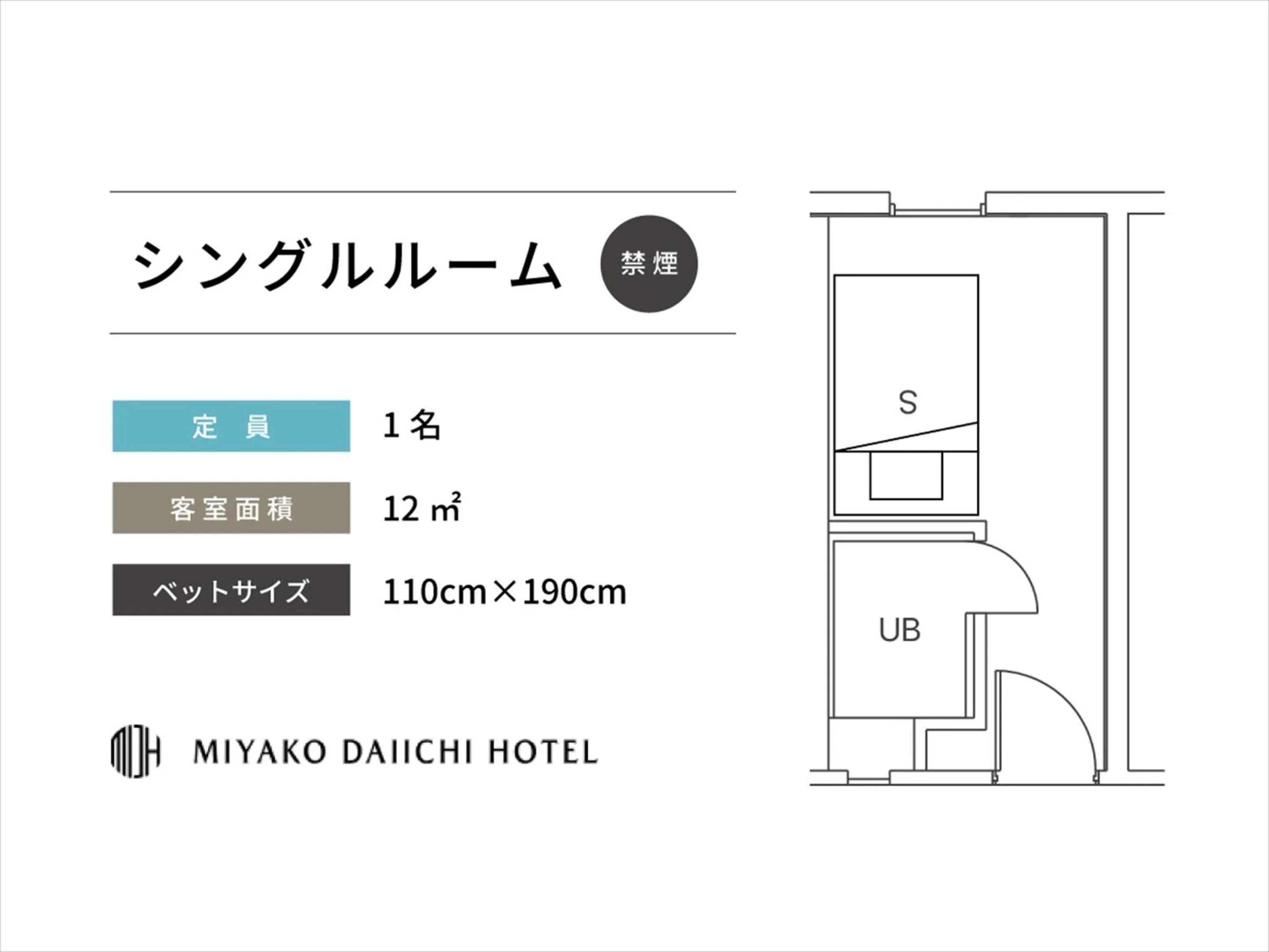 Photo of the whole room in Miyako Daiichi Hotel