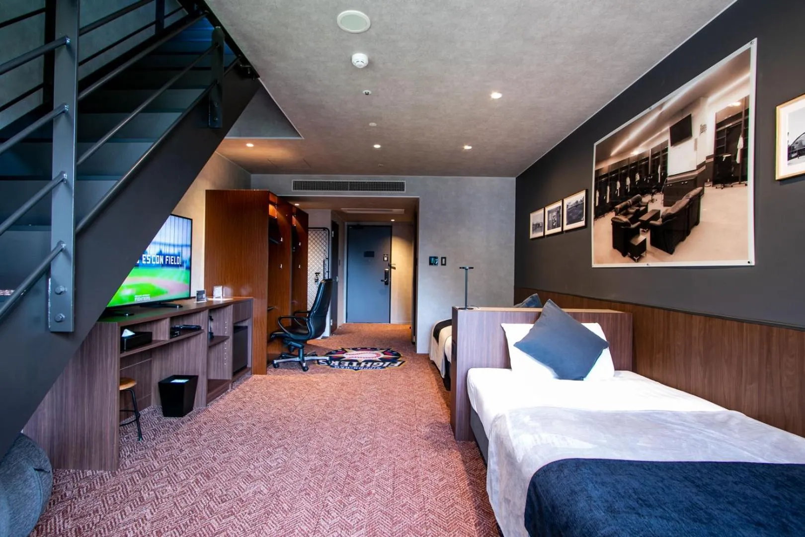 Bed in tower eleven hotel