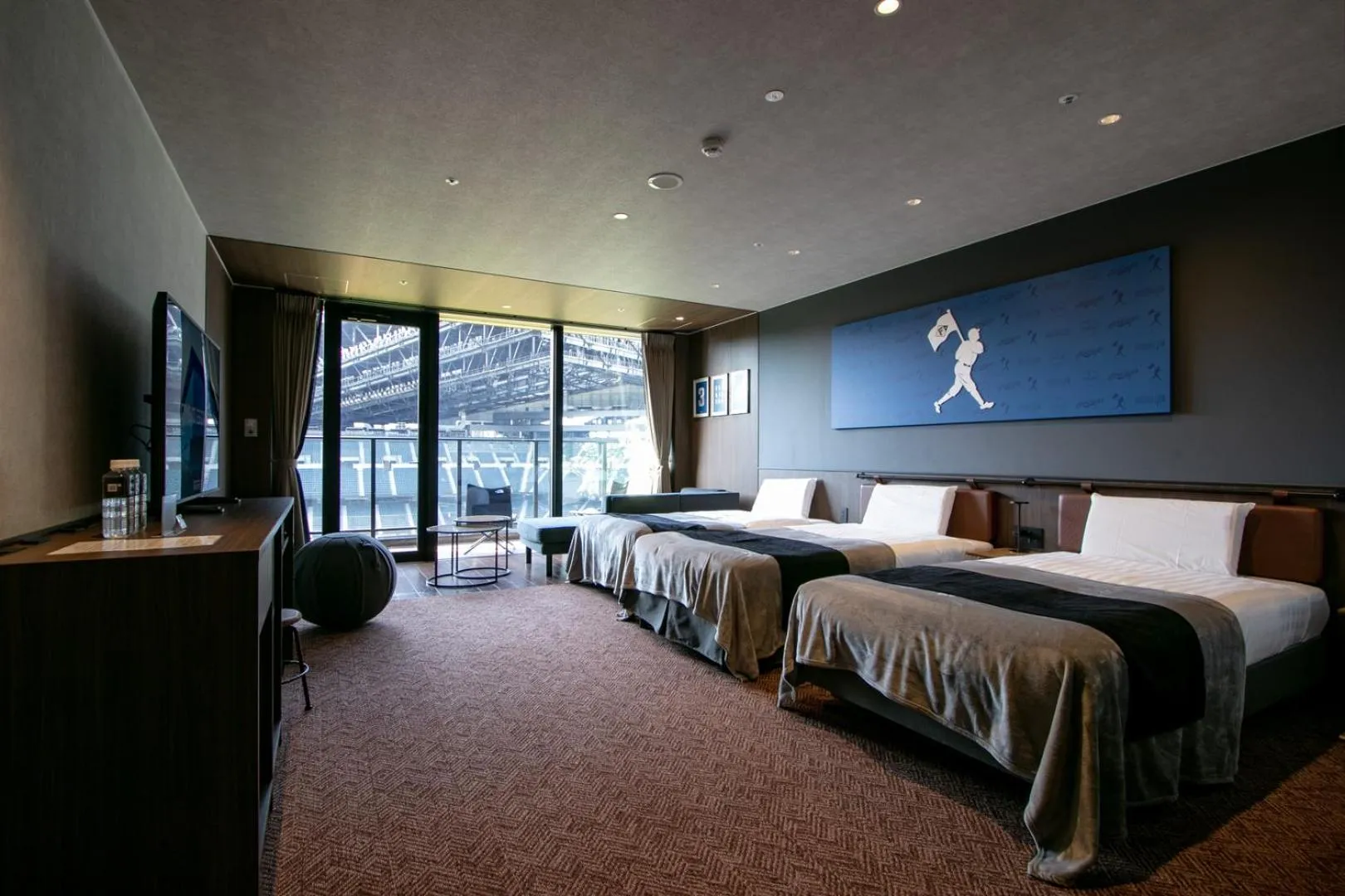 Bed in tower eleven hotel