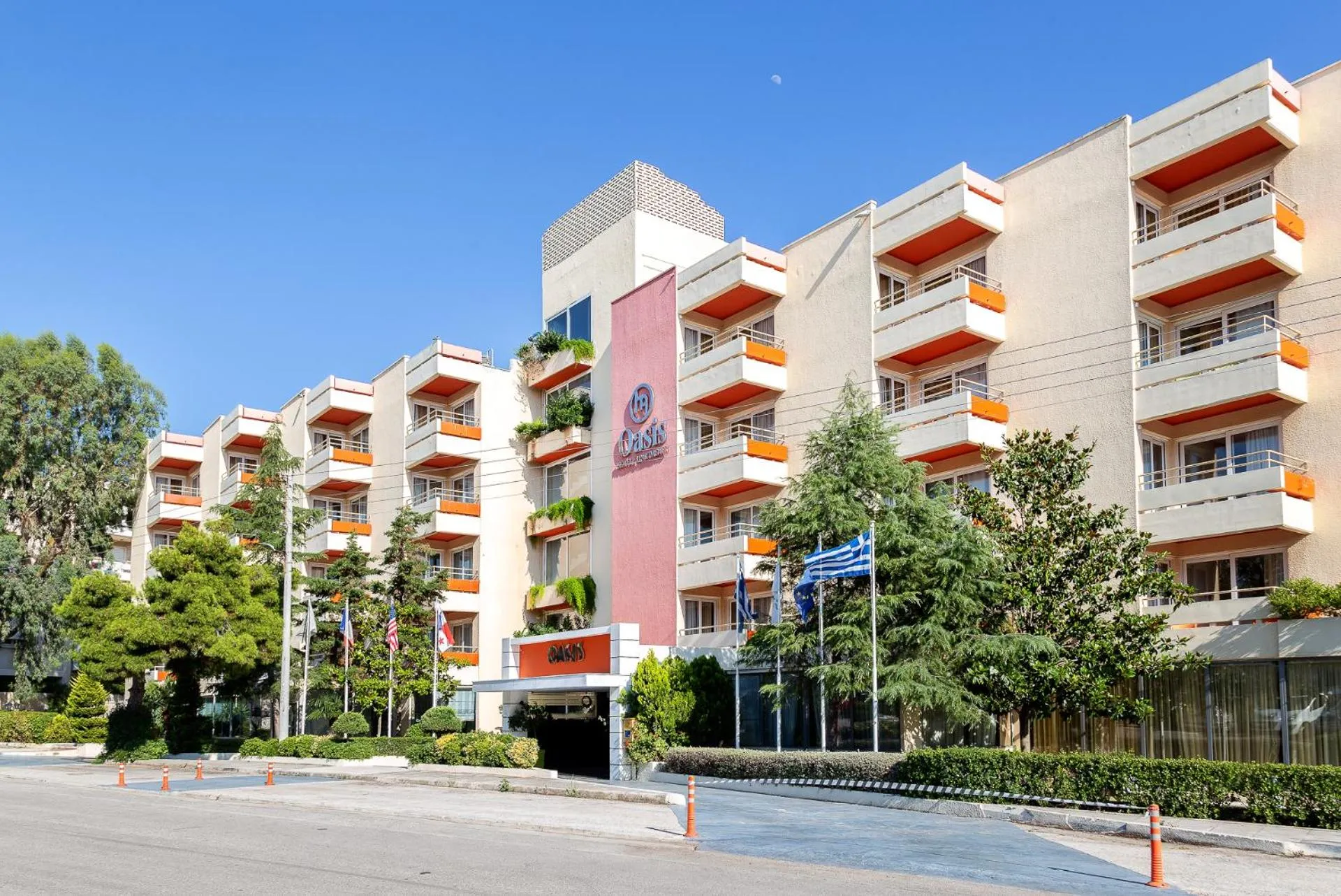 Property building in Oasis Hotel Apartments