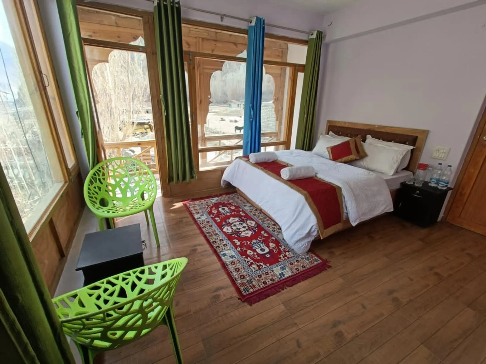 Bed in Hotel The Stone Palace-Turtuk