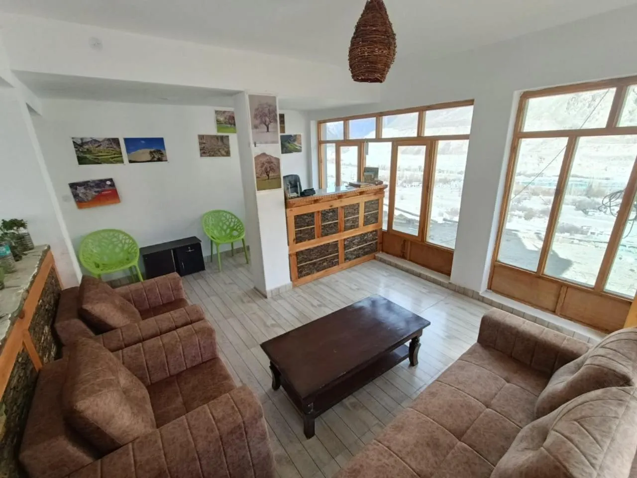 Living room in Hotel The Stone Palace-Turtuk