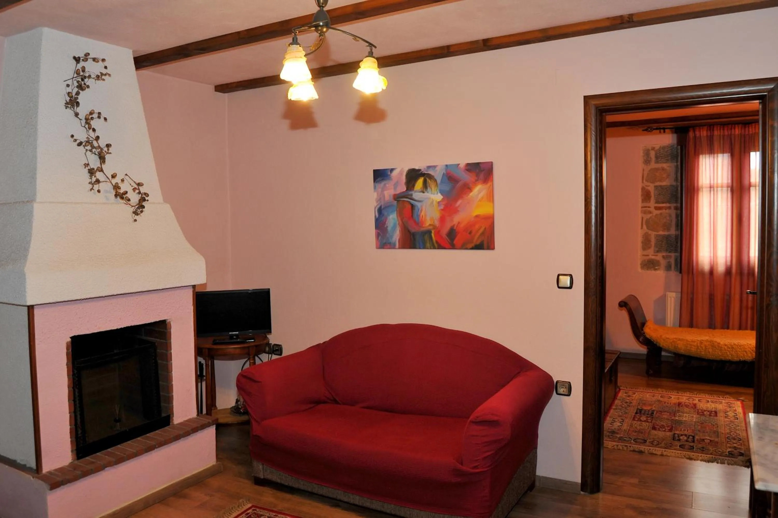 Seating area in Archontiko Mesohori Meteora