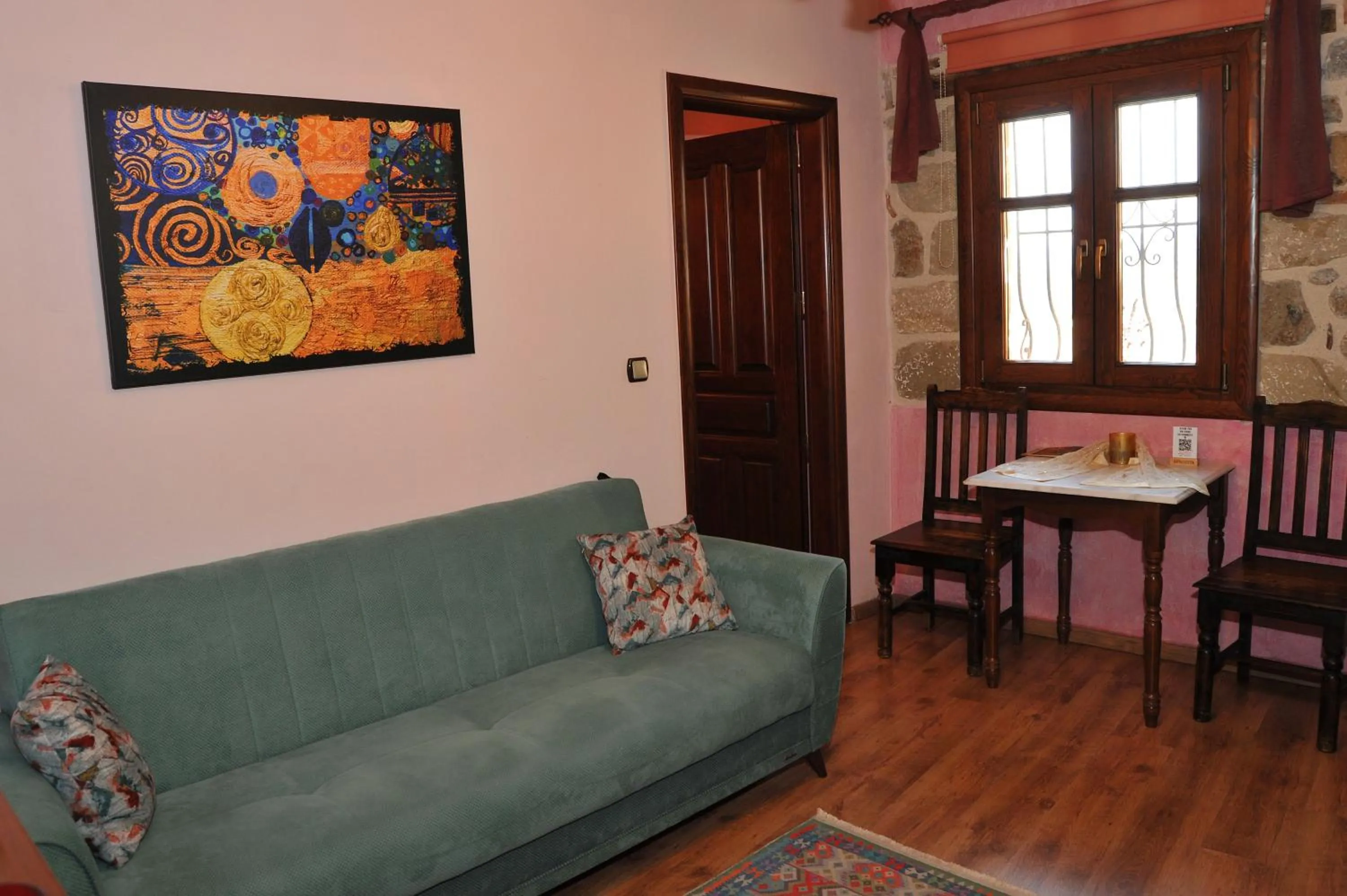 Seating area in Archontiko Mesohori Meteora