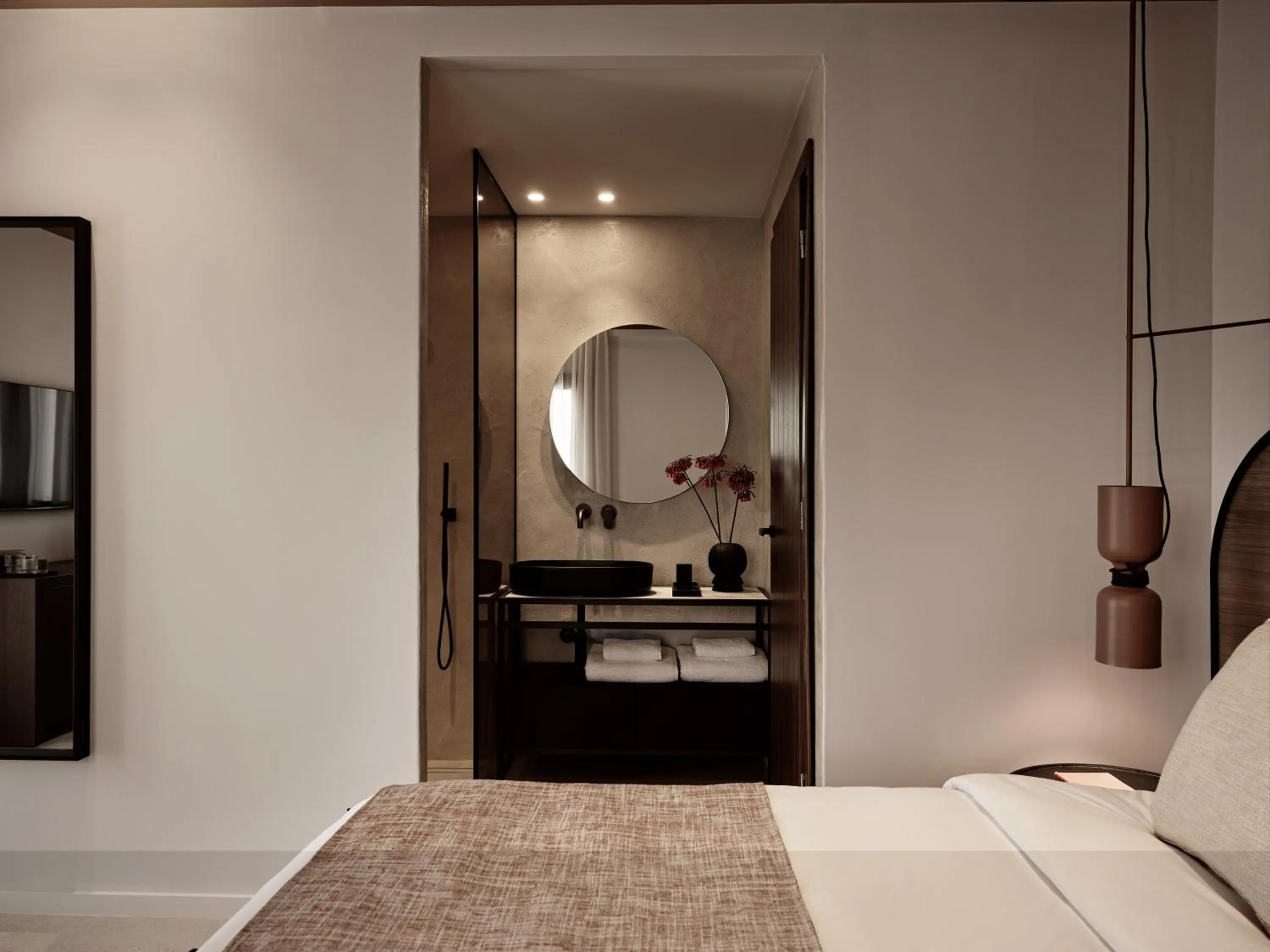 Bed in NAUMA PAROS Design Boutique Hotel