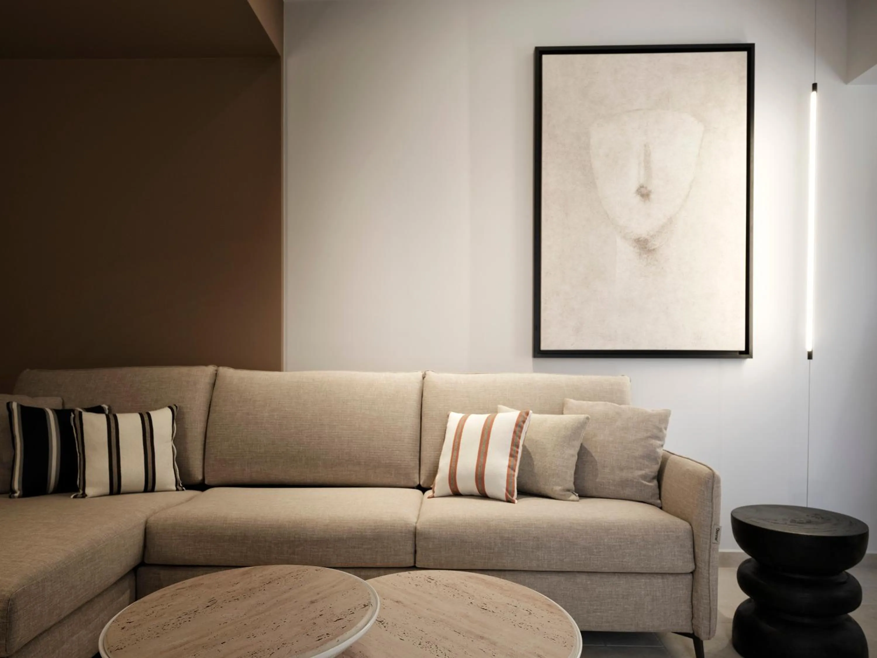 Living room in NAUMA PAROS Design Boutique Hotel