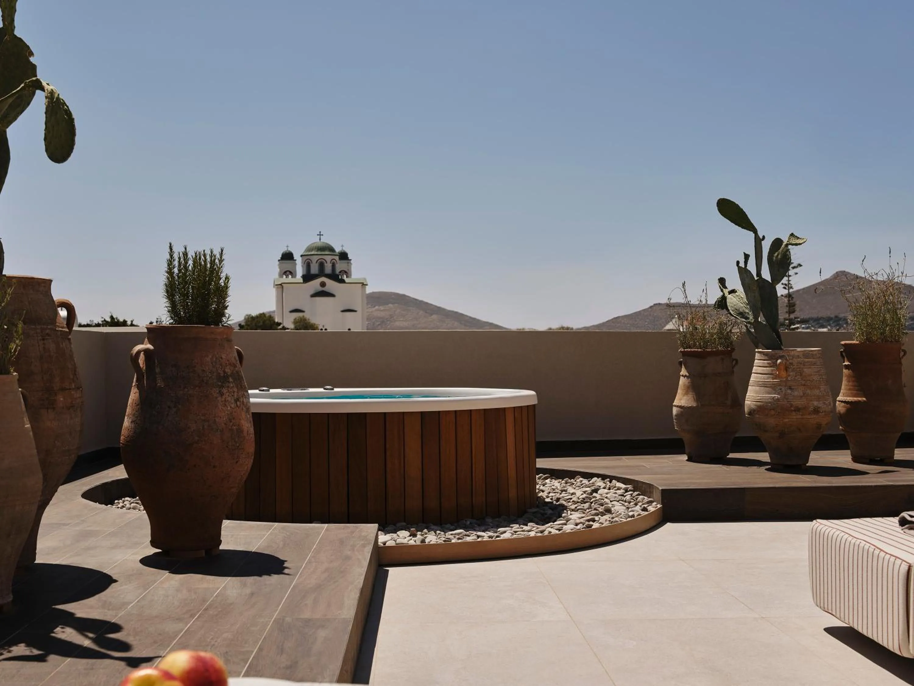 Hot Tub in NAUMA PAROS Design Boutique Hotel