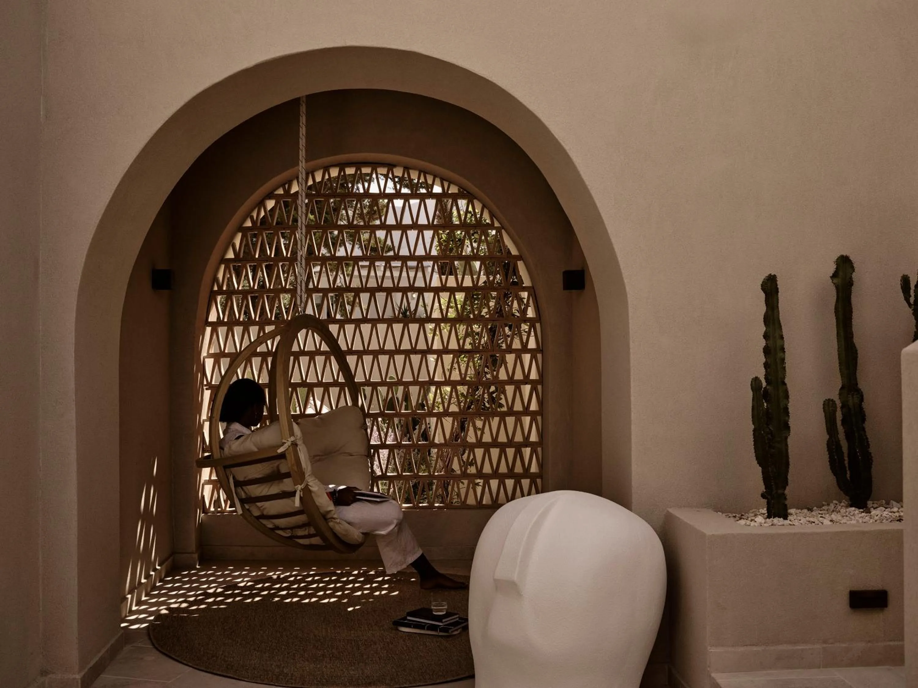 Seating area in NAUMA PAROS Design Boutique Hotel