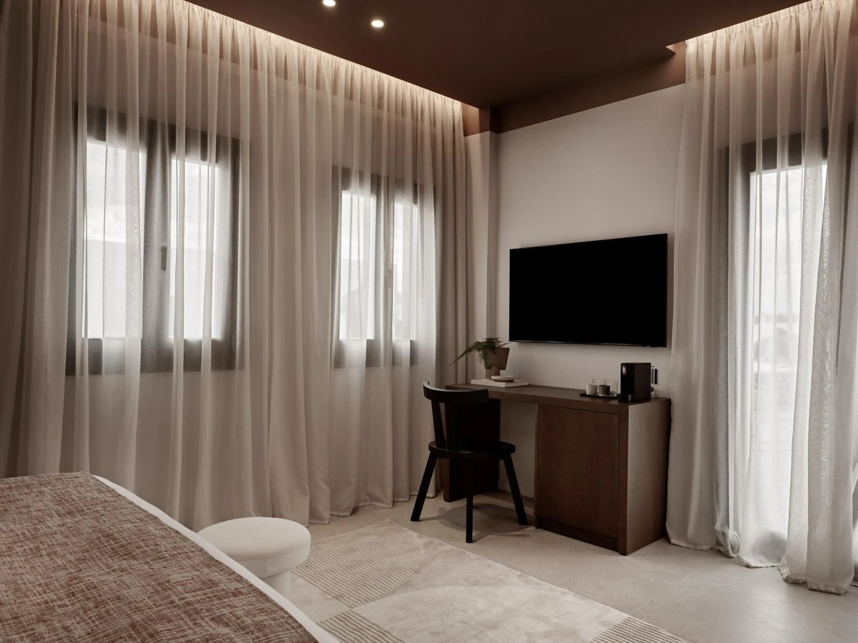 TV and multimedia, Bed in NAUMA PAROS Design Boutique Hotel