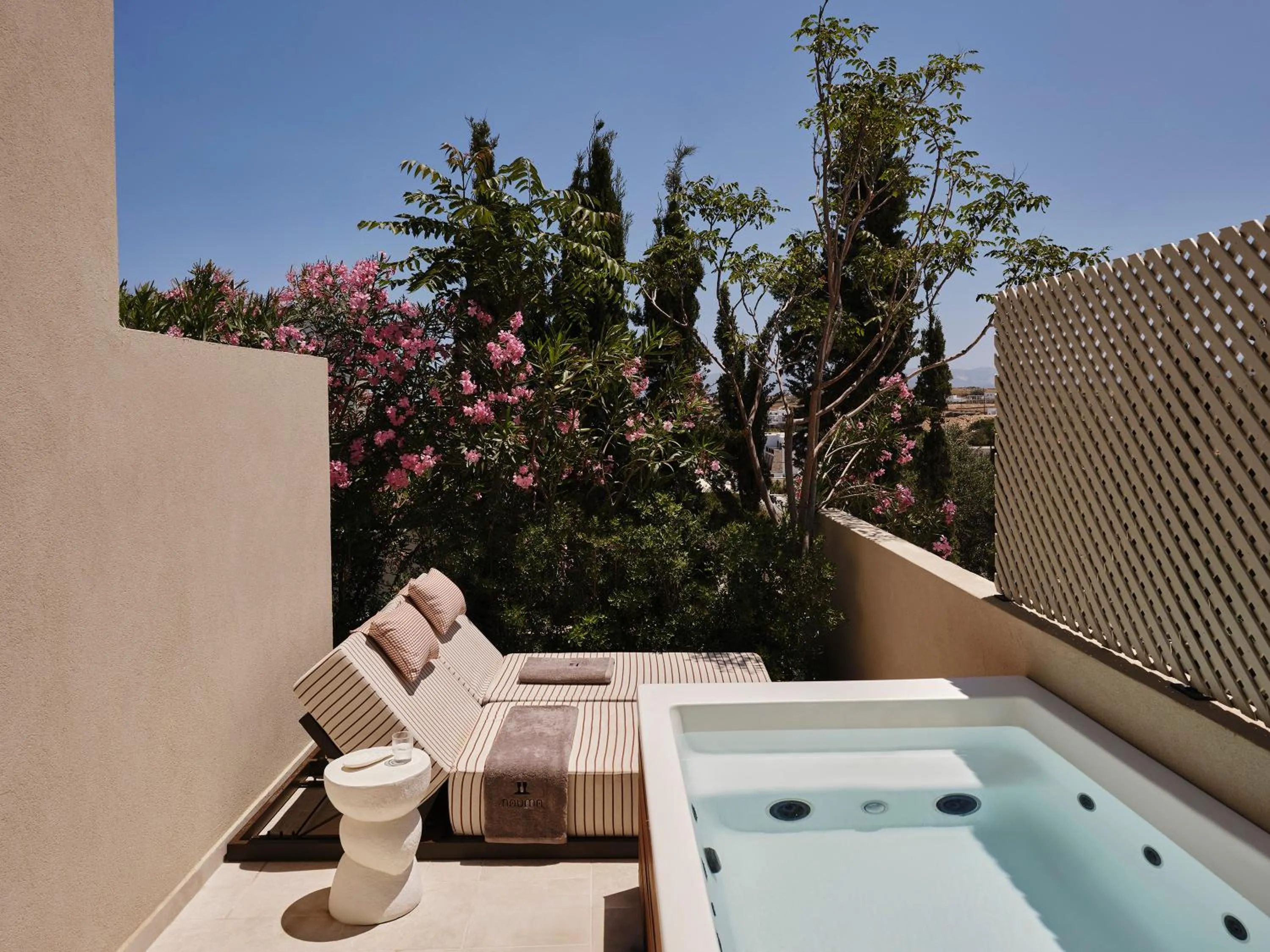 Hot Tub in NAUMA PAROS Design Boutique Hotel