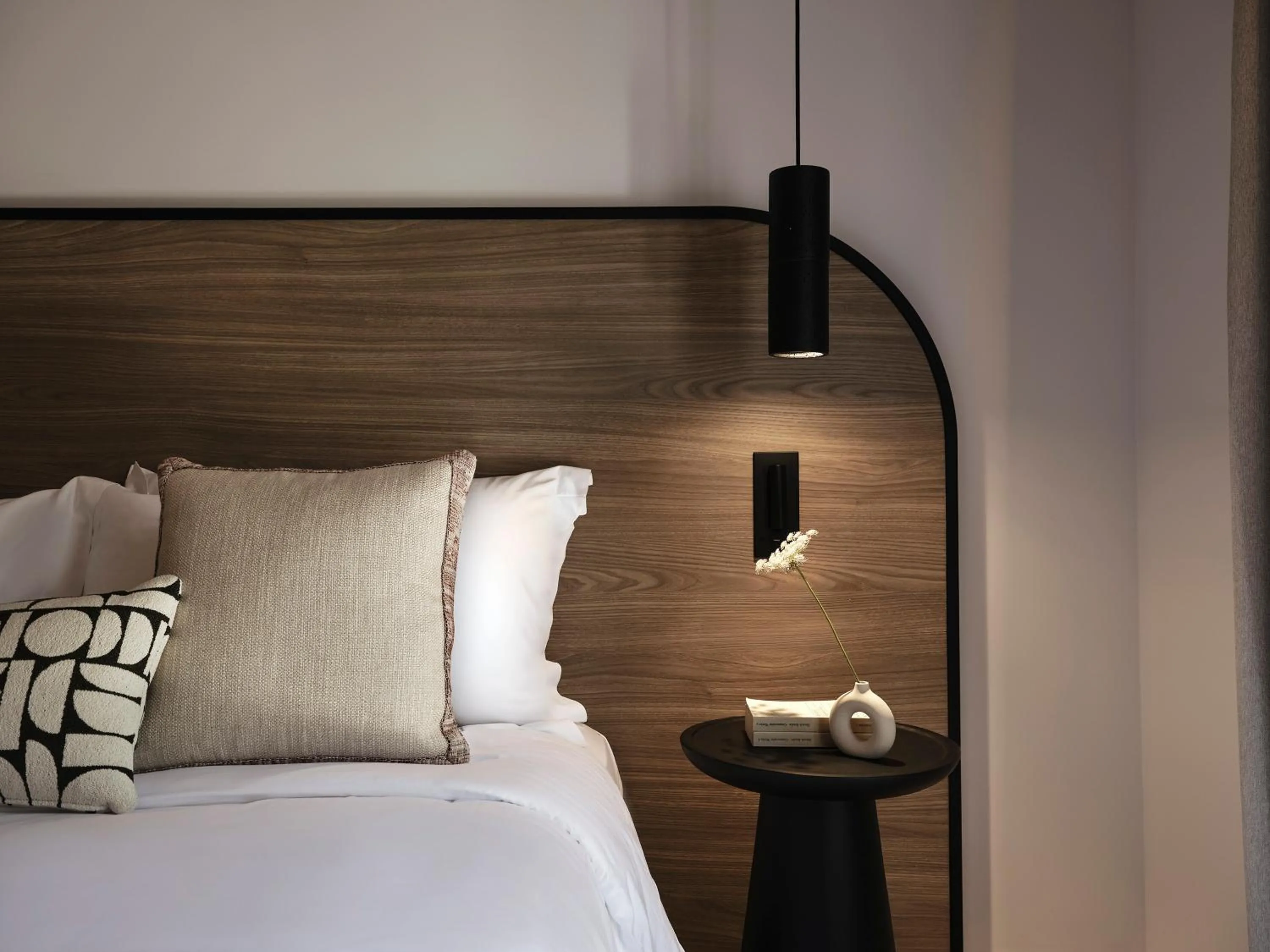 Bed in NAUMA PAROS Design Boutique Hotel
