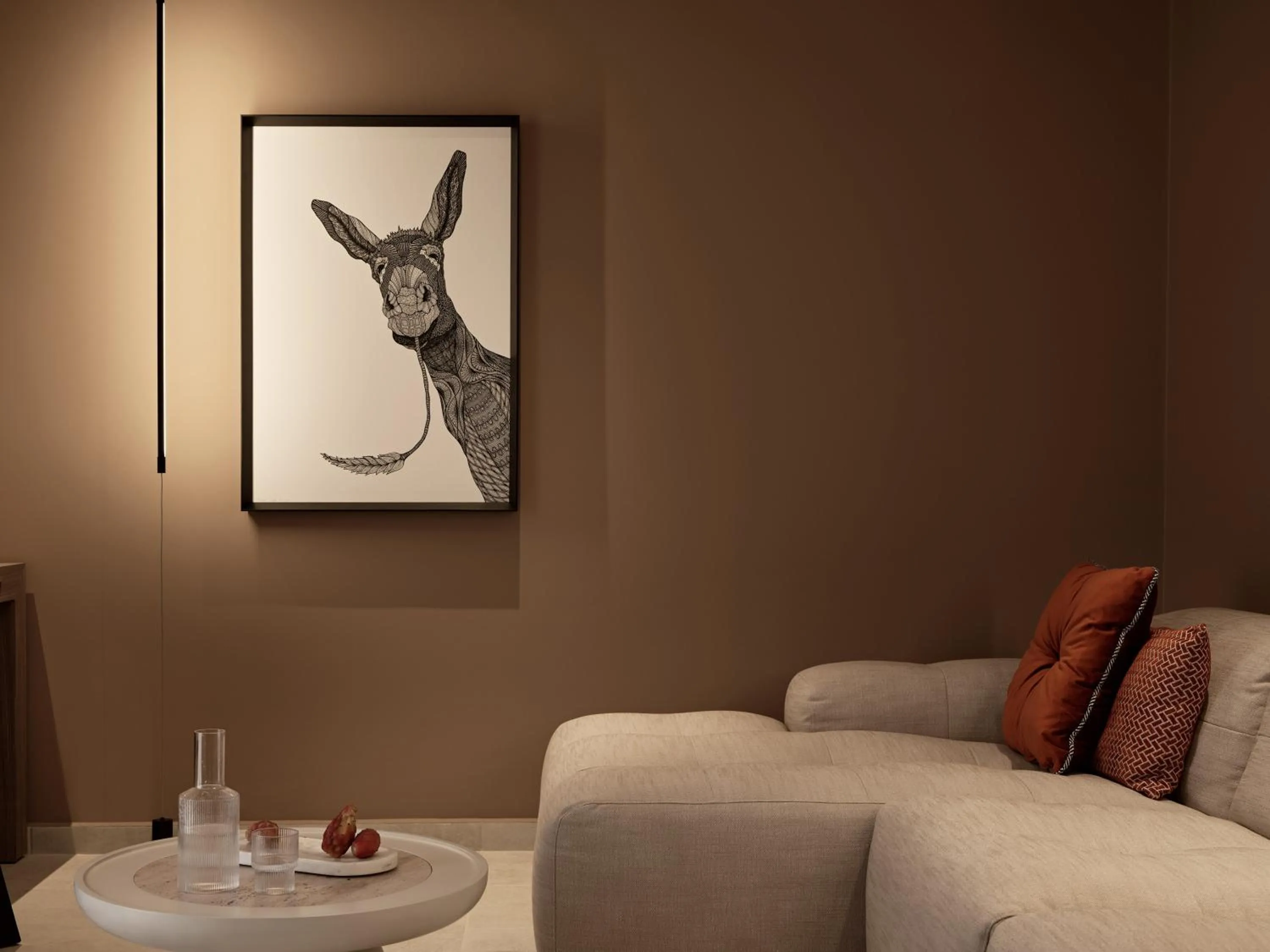 Living room in NAUMA PAROS Design Boutique Hotel