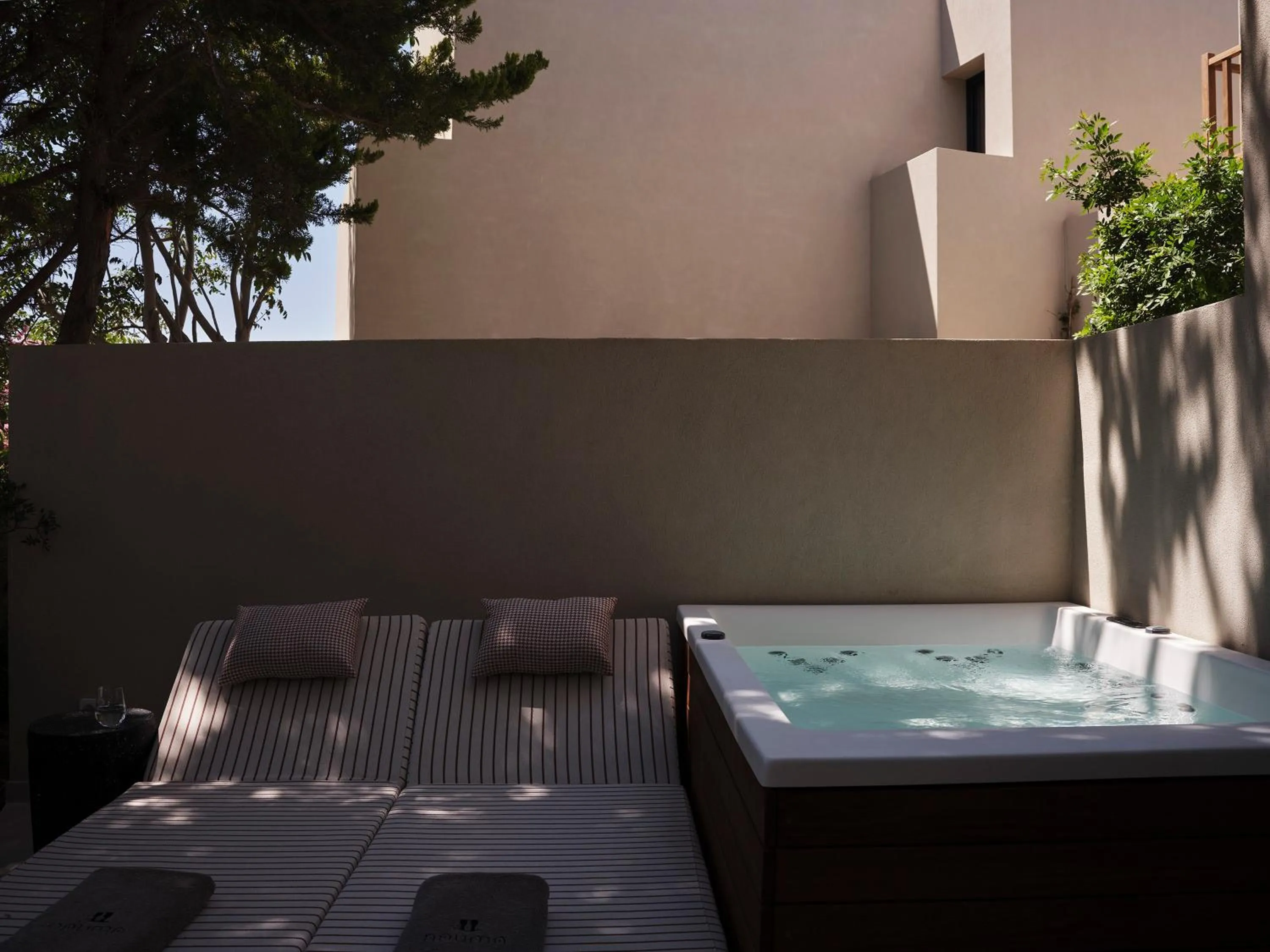 Hot Tub in NAUMA PAROS Design Boutique Hotel