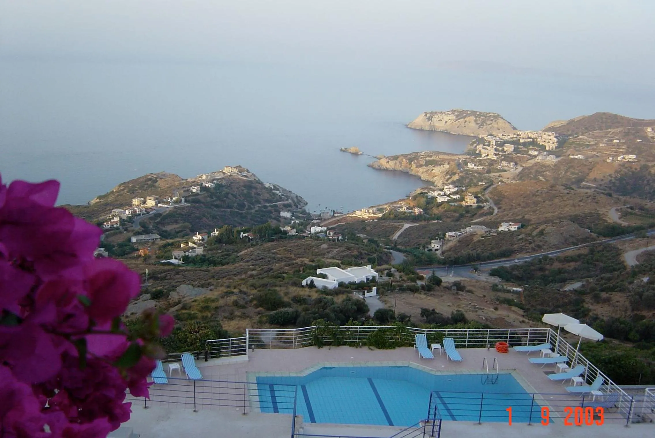 Swimming pool in Nymphes Luxury Apartments