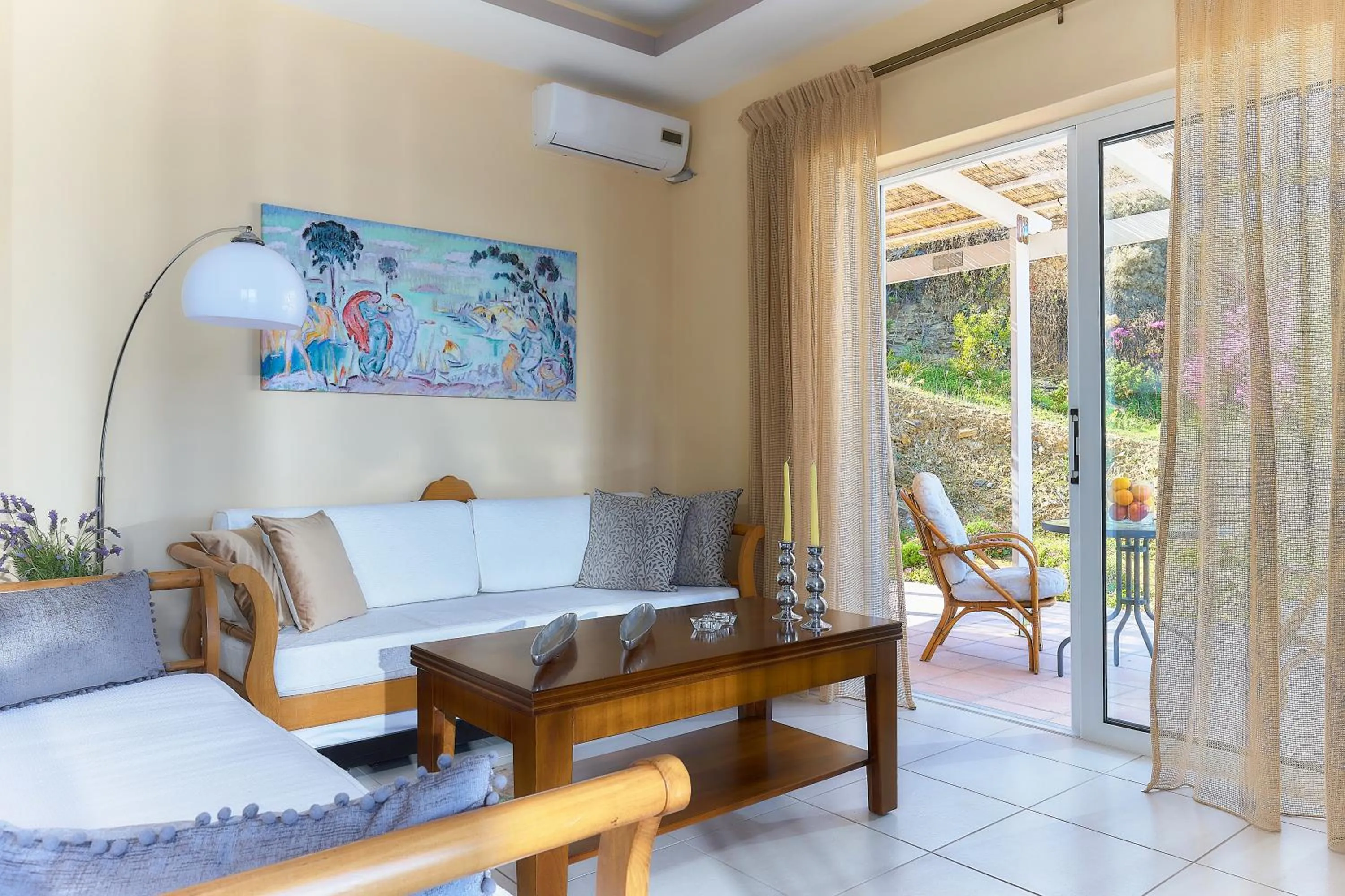 Living room in Nymphes Luxury Apartments