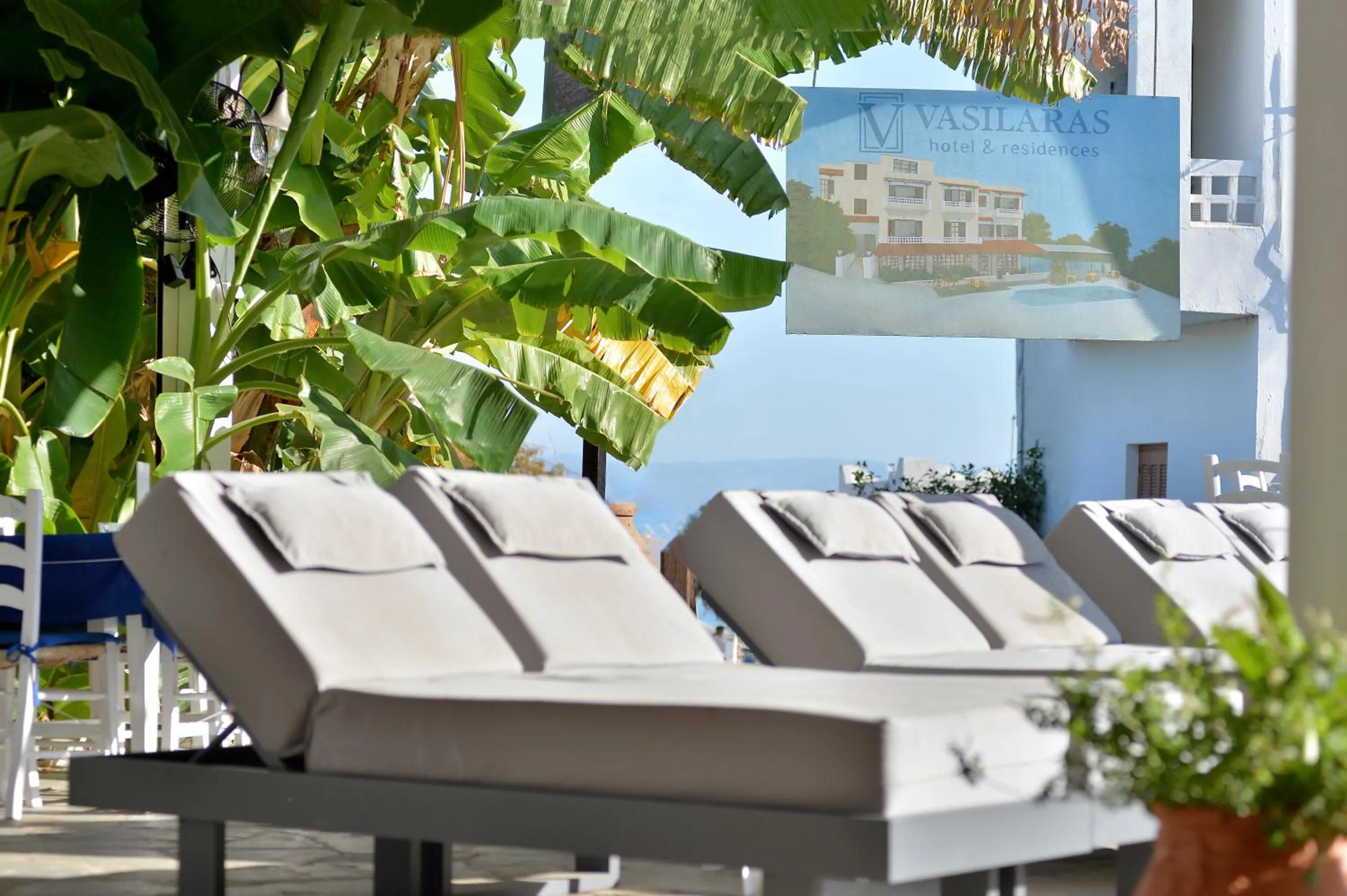 Pool view in Vasilaras Hotel