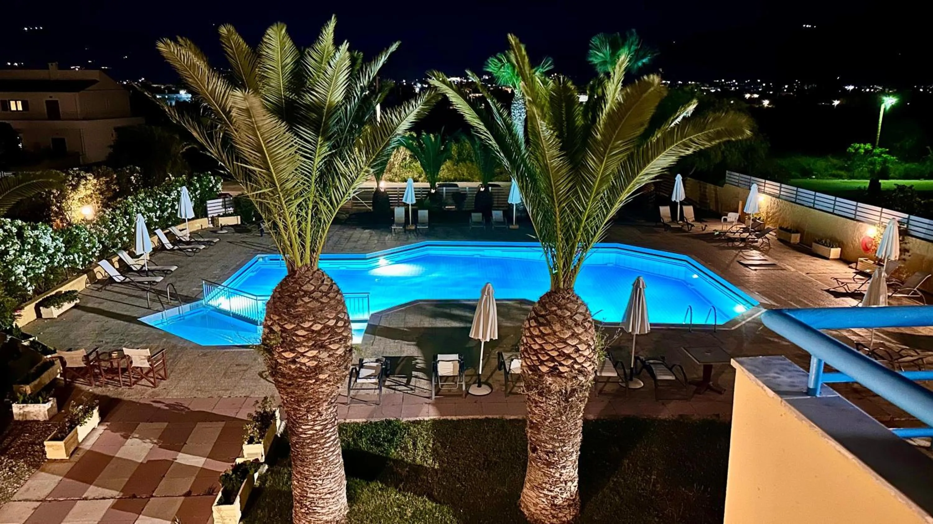 Pool view in Leonidas Hotel & Studios
