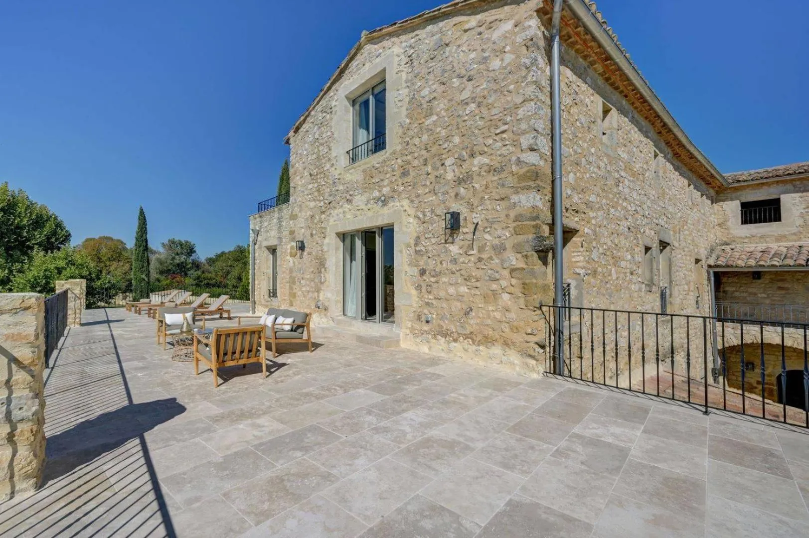 Patio in Domaine de Privadière & Spa