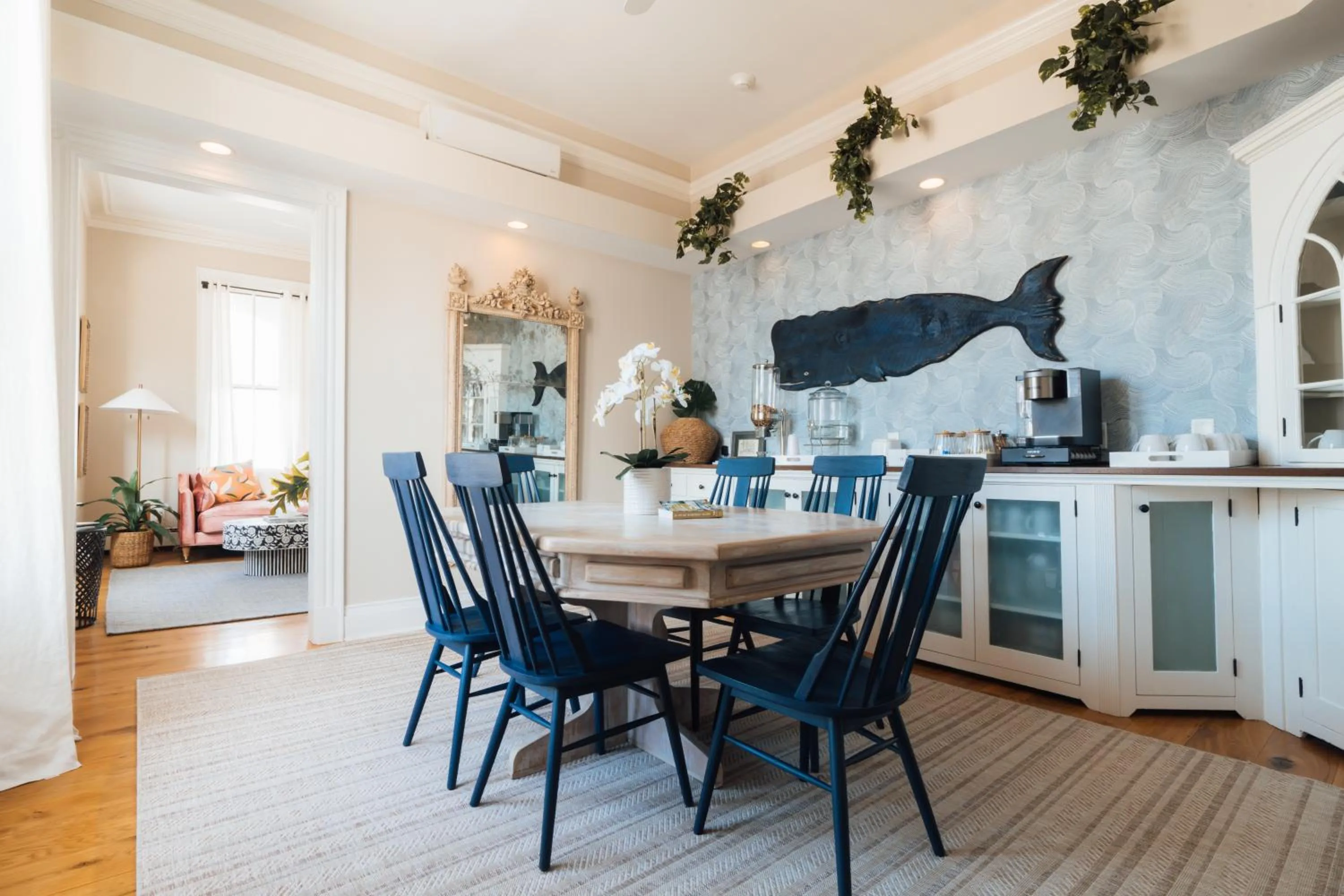 Dining area in The Centerboard Nantucket