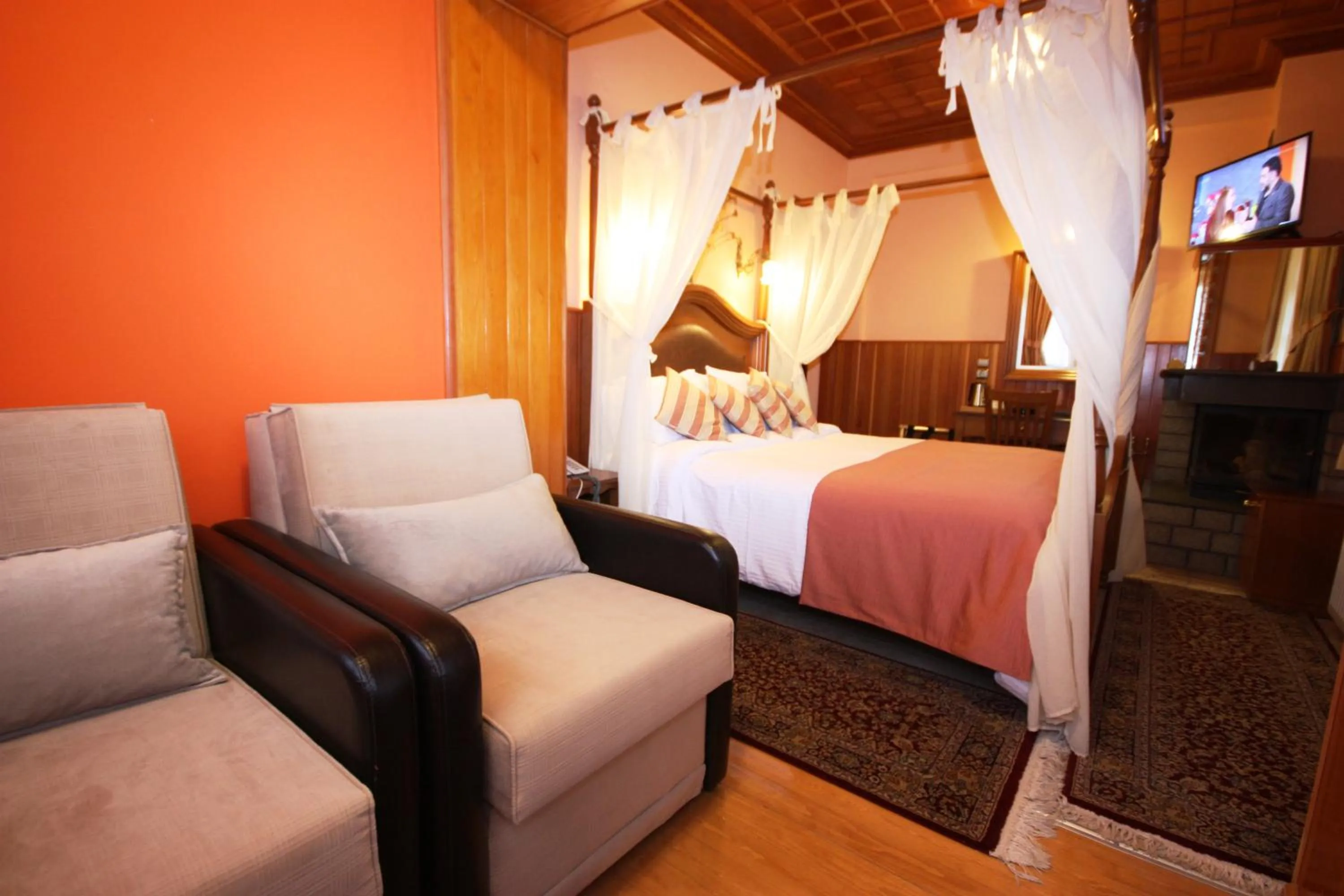 Photo of the whole room, Bed in Archontiko Metsovou Luxury Boutique Spa Hotel