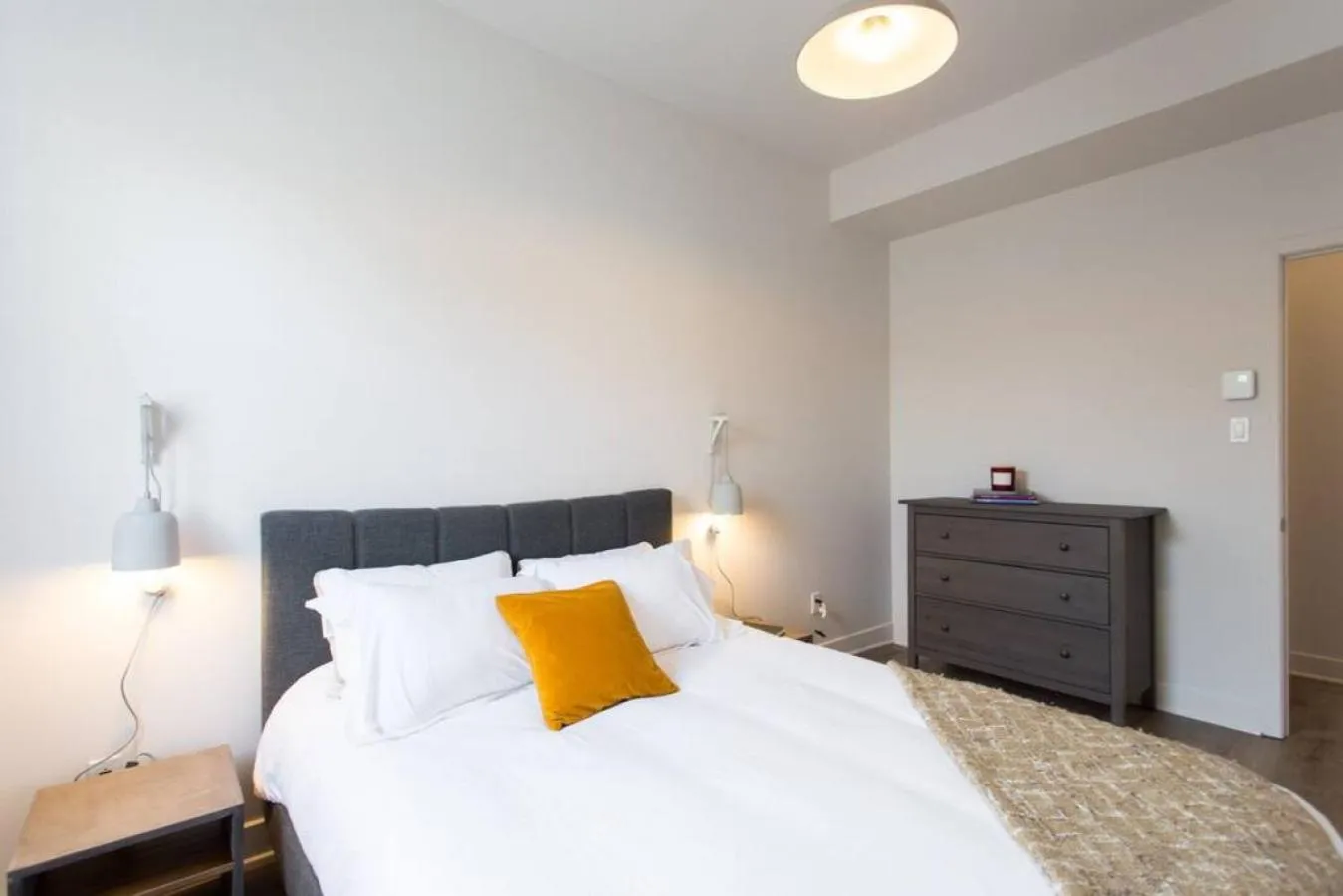 Bed in Brand New Light filled Mile End Flat by Denstays