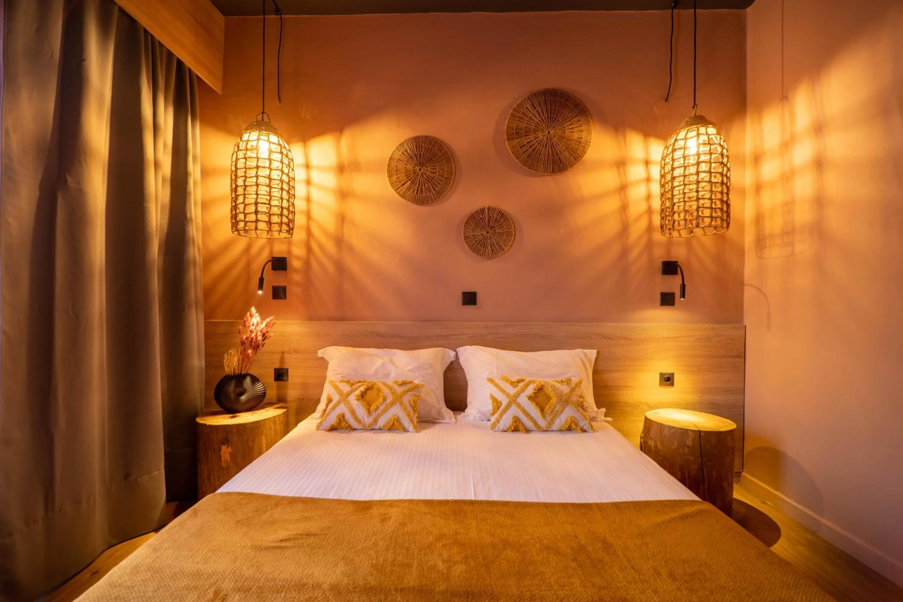 Bed in Paradisio Baby & Kinder Apartments