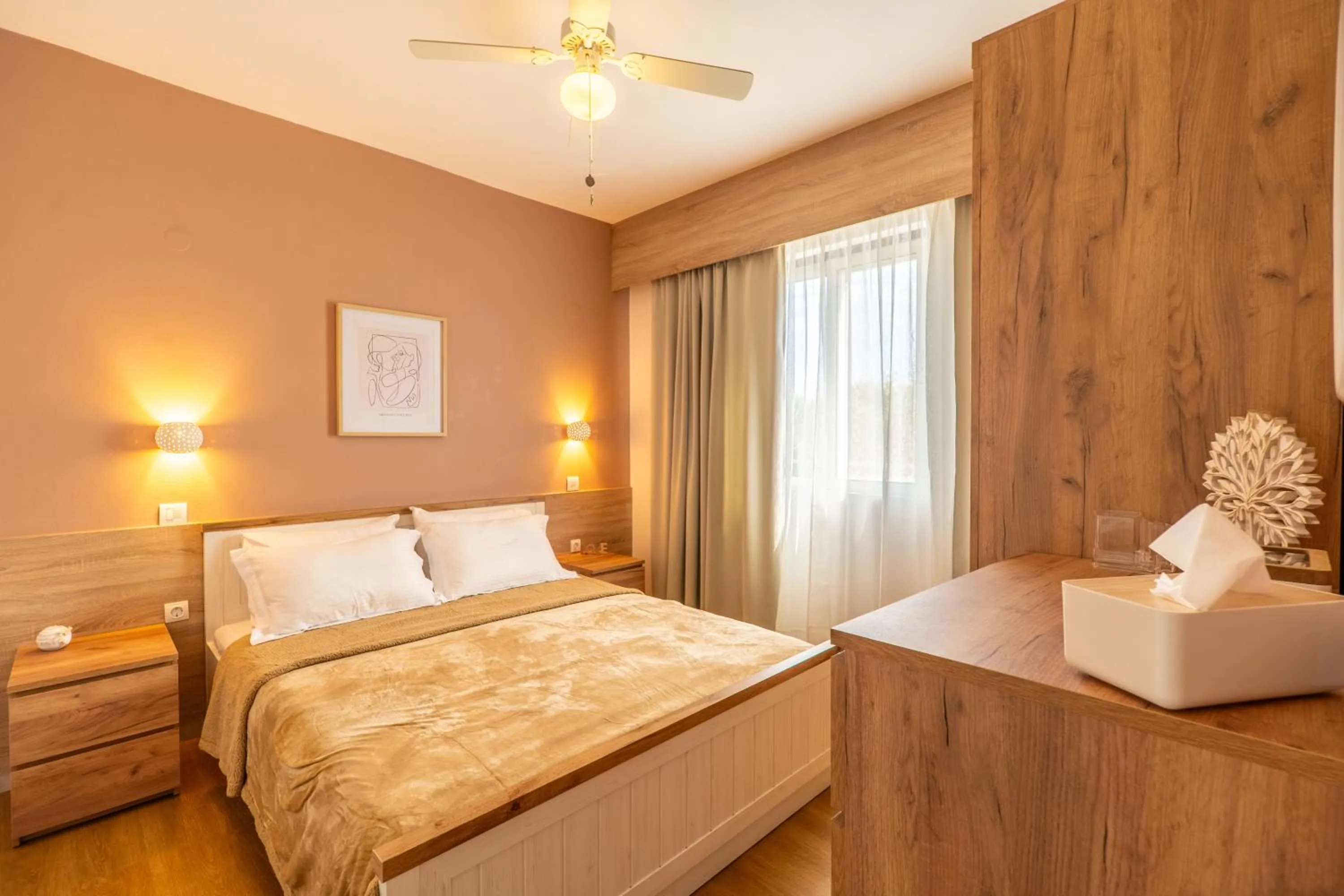 Bed in Paradisio Baby & Kinder Apartments