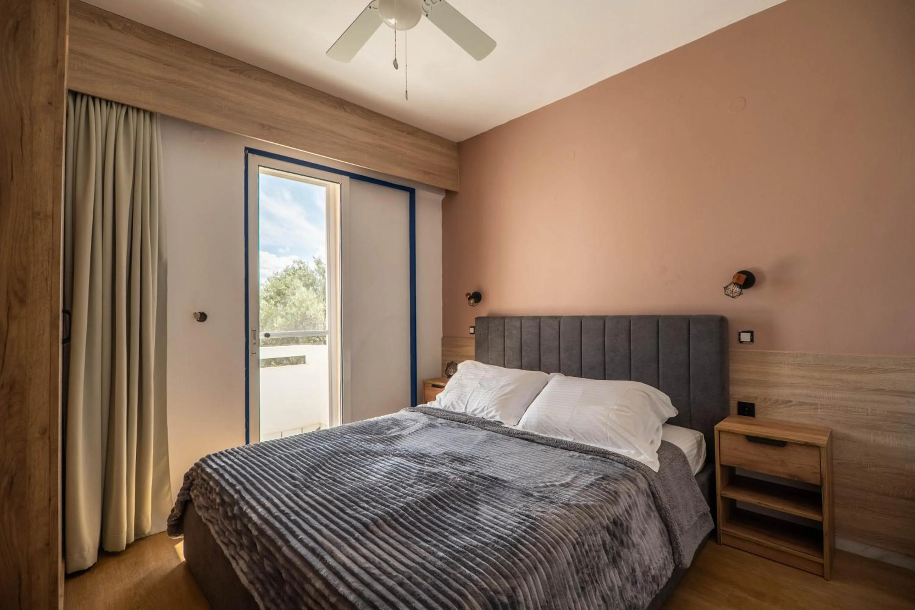 Bed in Paradisio Baby & Kinder Apartments