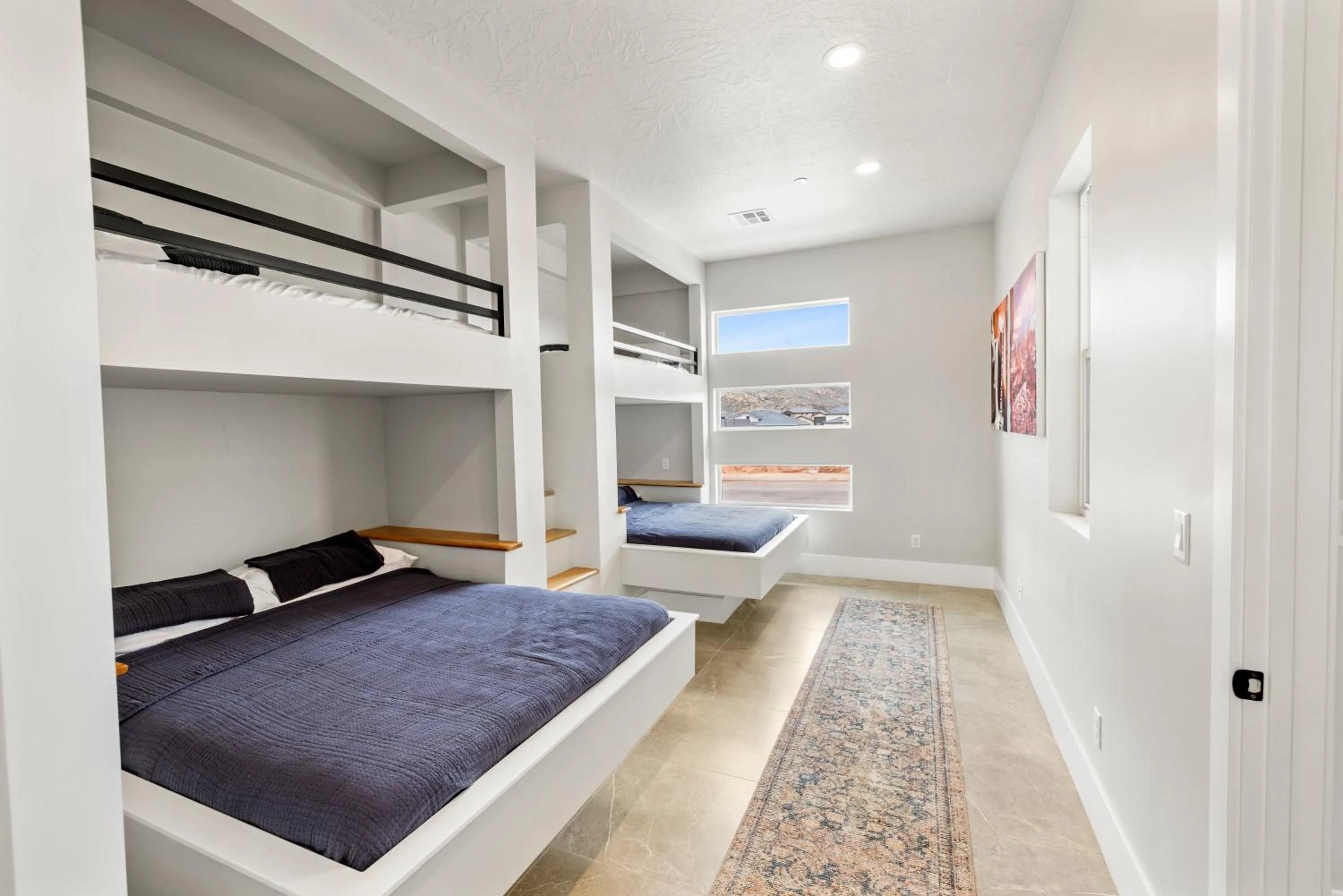 Bed in Modern Desert Oasis Lux Home w Pool and Spa