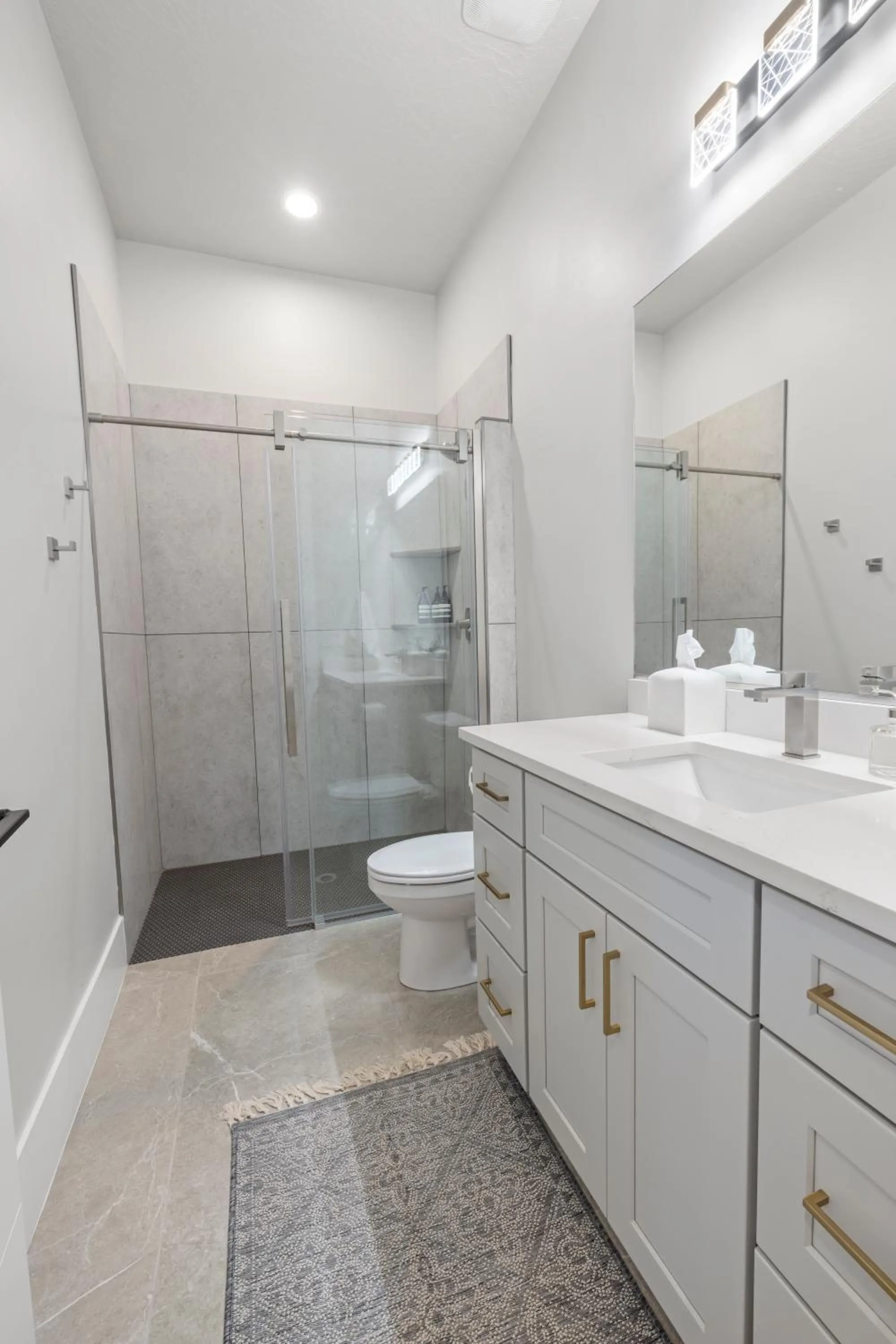 Shower in Modern Desert Oasis Lux Home w Pool and Spa