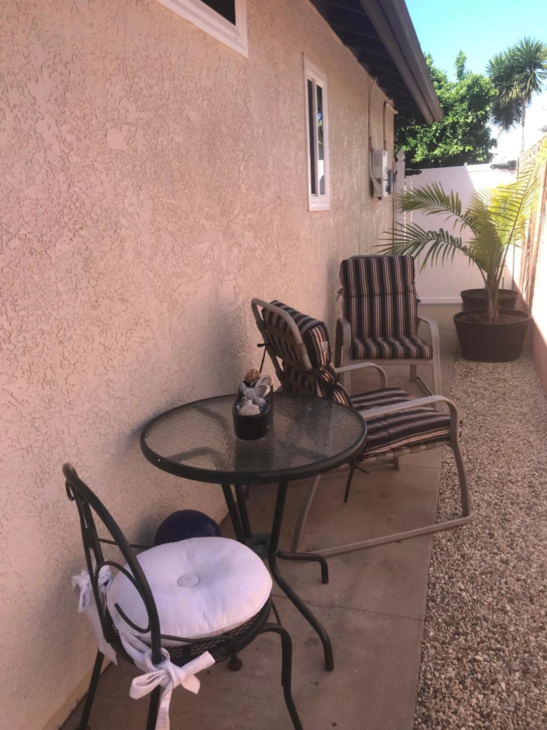 Balcony/Terrace in Romantic Coastal Private Room