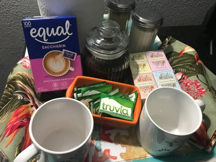 Coffee/tea facilities in Romantic Coastal Private Room