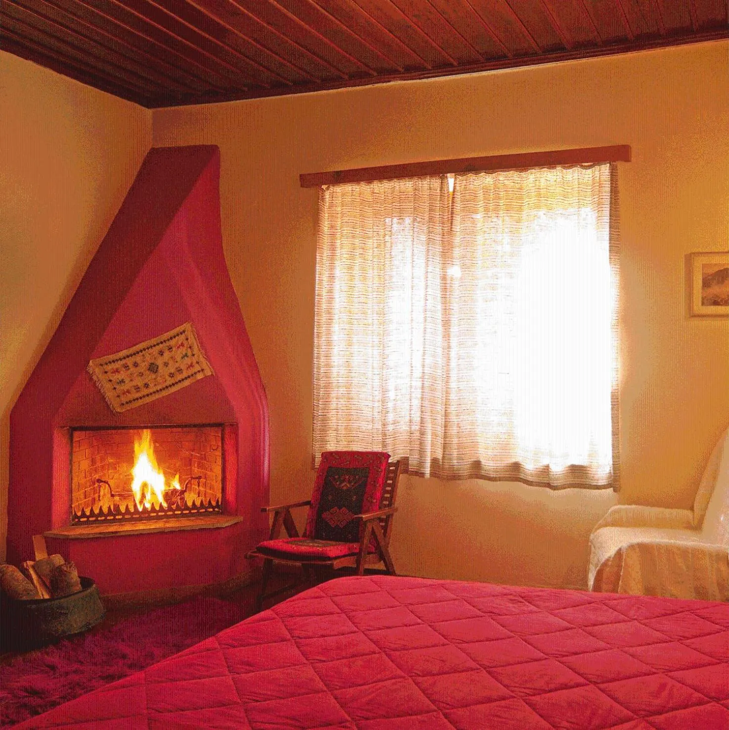 Bed in Hotel Galaxias