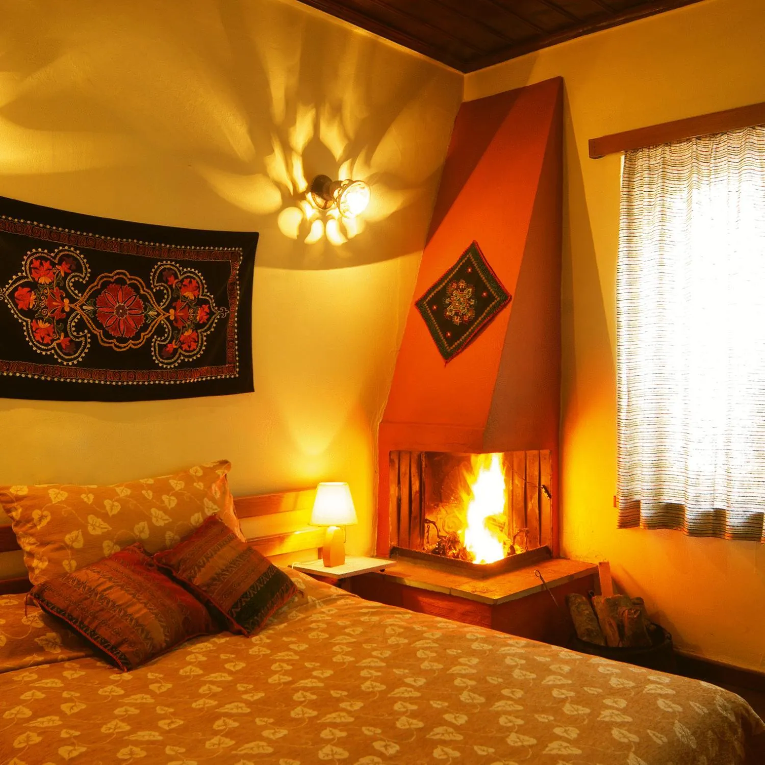 Bed in Hotel Galaxias