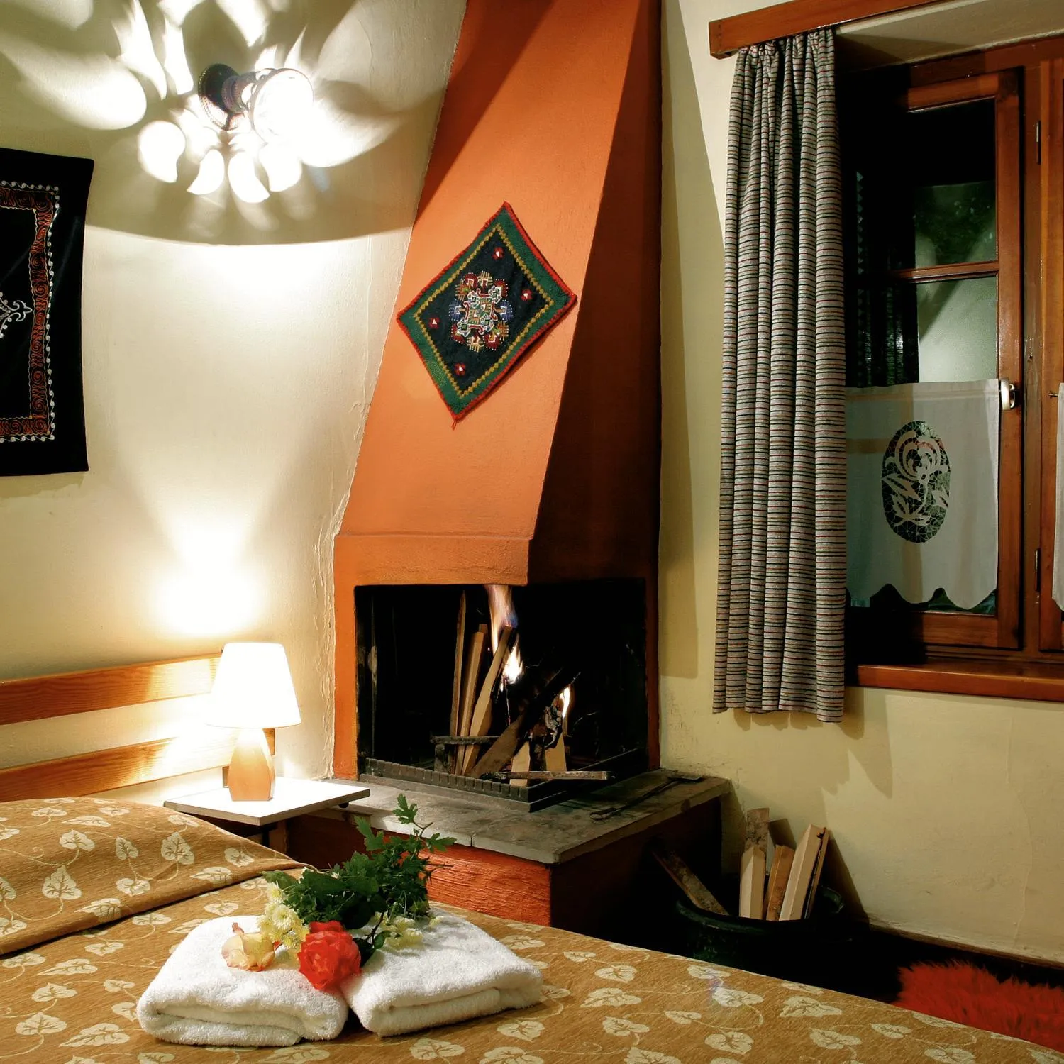 Bed in Hotel Galaxias