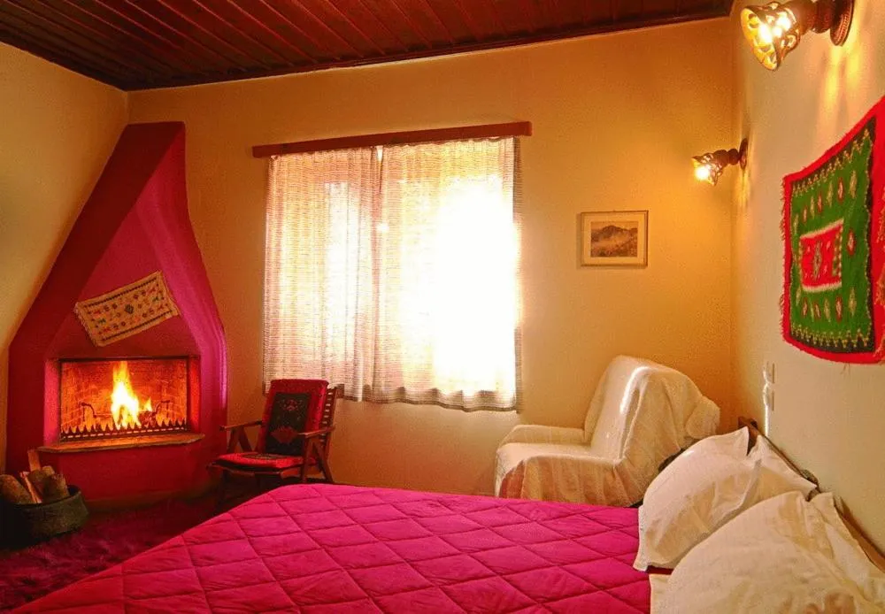 Bed in Hotel Galaxias