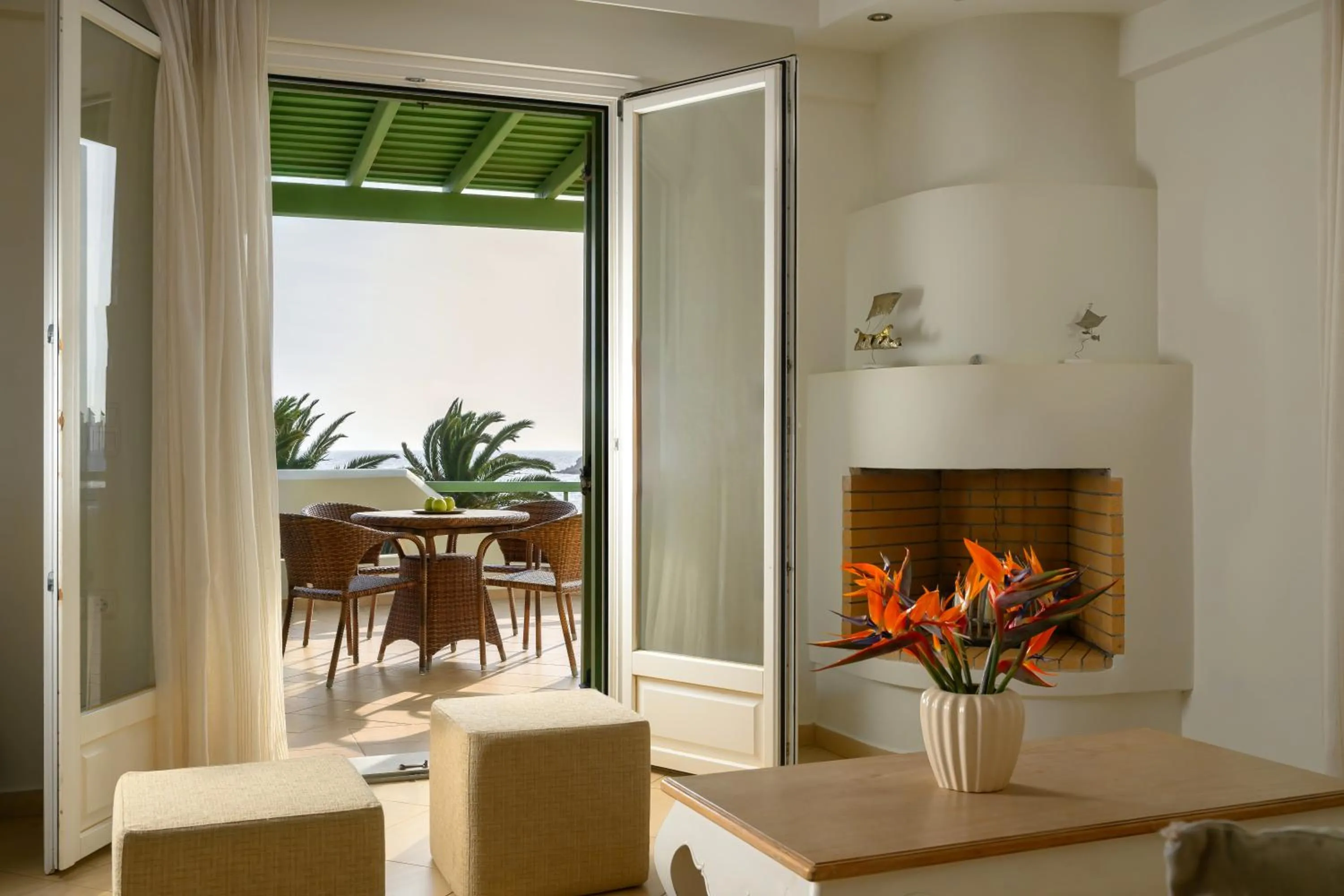 Seating area in Finikas Hotel