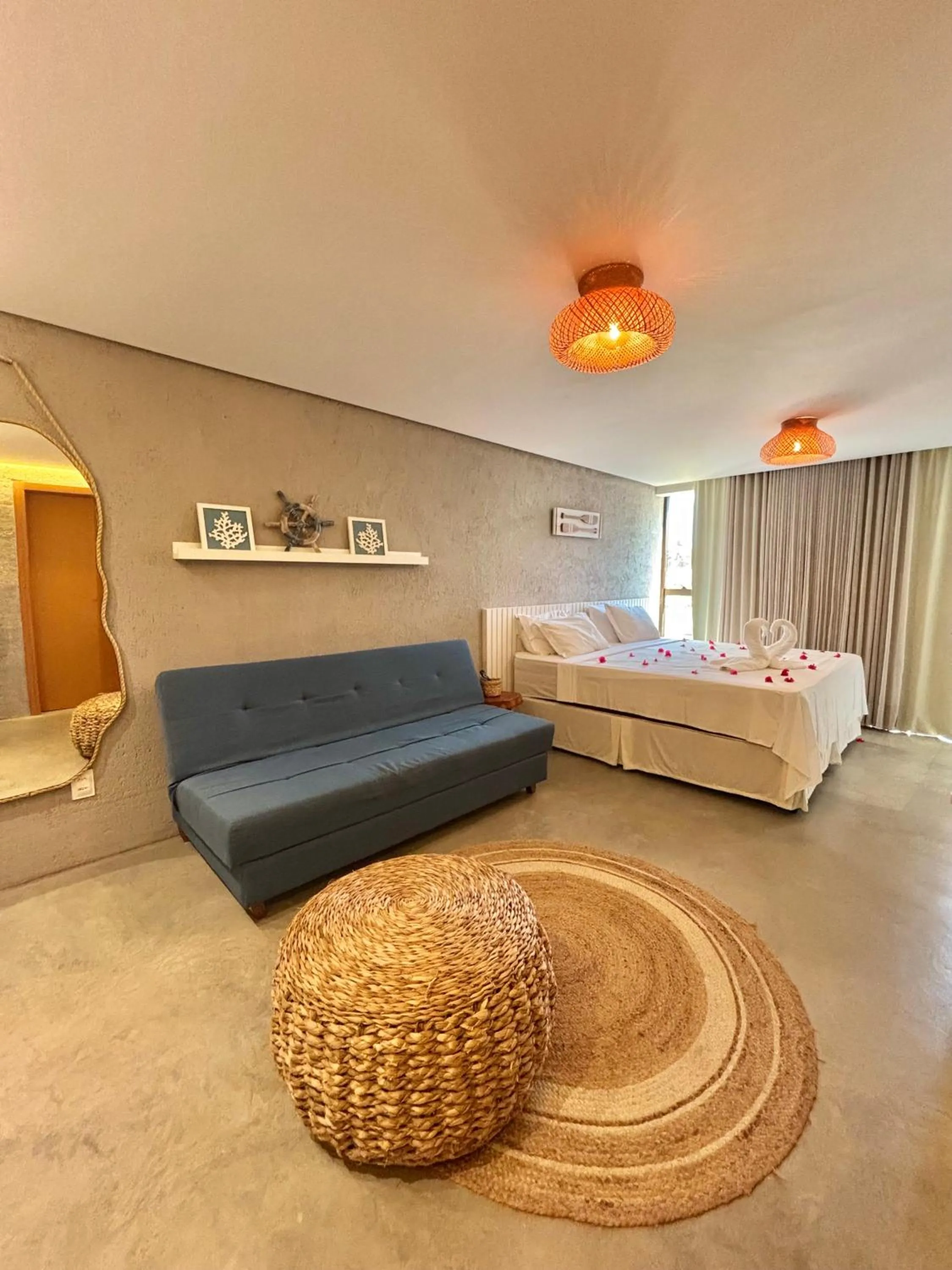 Bed in Temporada Areia e Mar Triplex com piscina privativa e área gourmet a 250m da Praia do Patacho