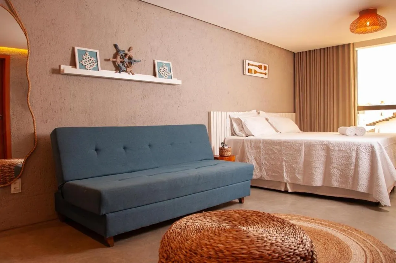 Bed in Temporada Areia e Mar Triplex com piscina privativa e área gourmet a 250m da Praia do Patacho