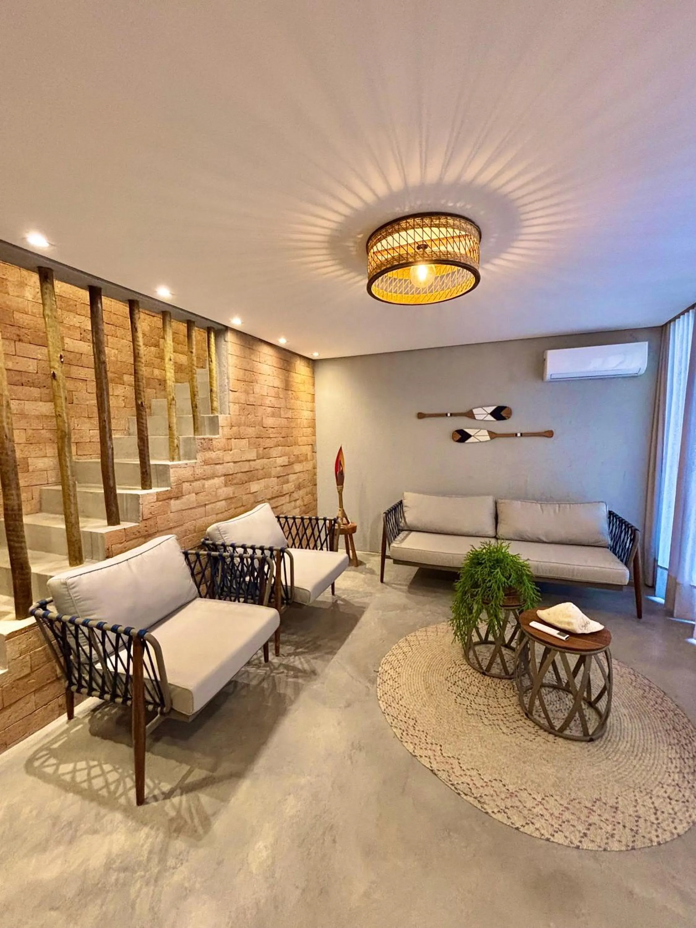 Living room in Temporada Areia e Mar Triplex com piscina privativa e área gourmet a 250m da Praia do Patacho