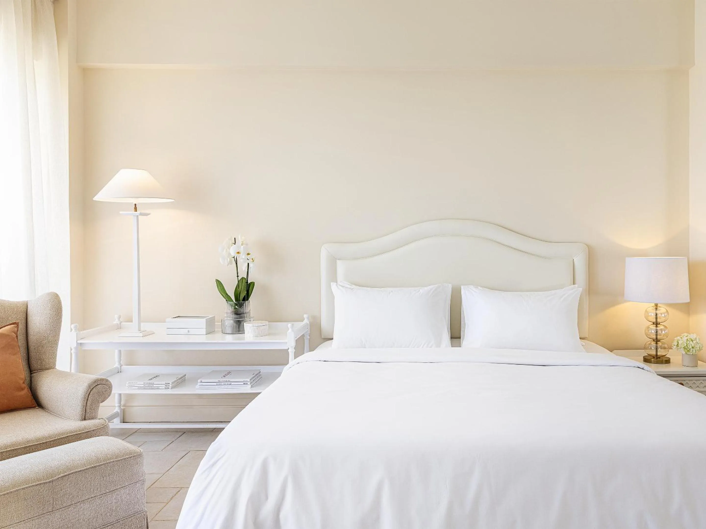 Bed in Grecotel Eva Palace