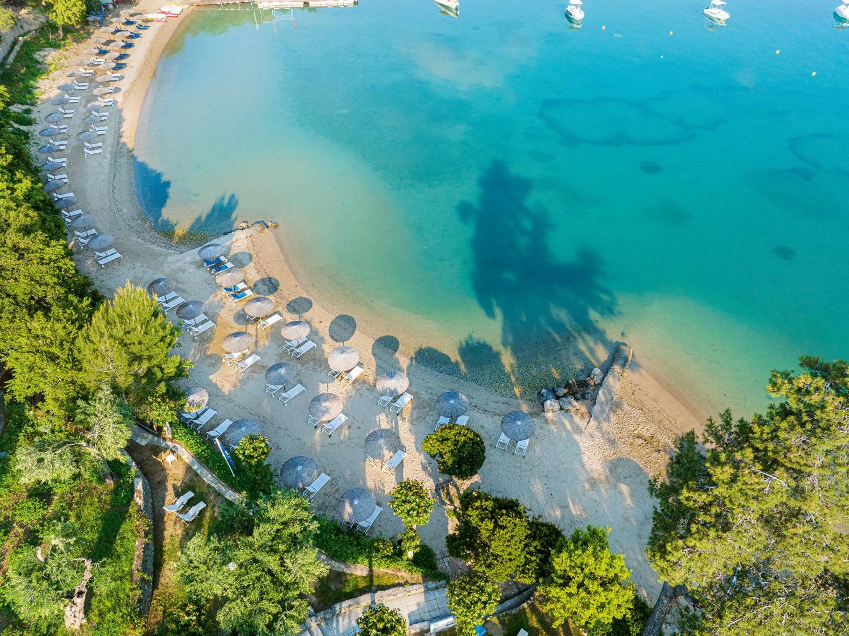 Beach in Grecotel Eva Palace