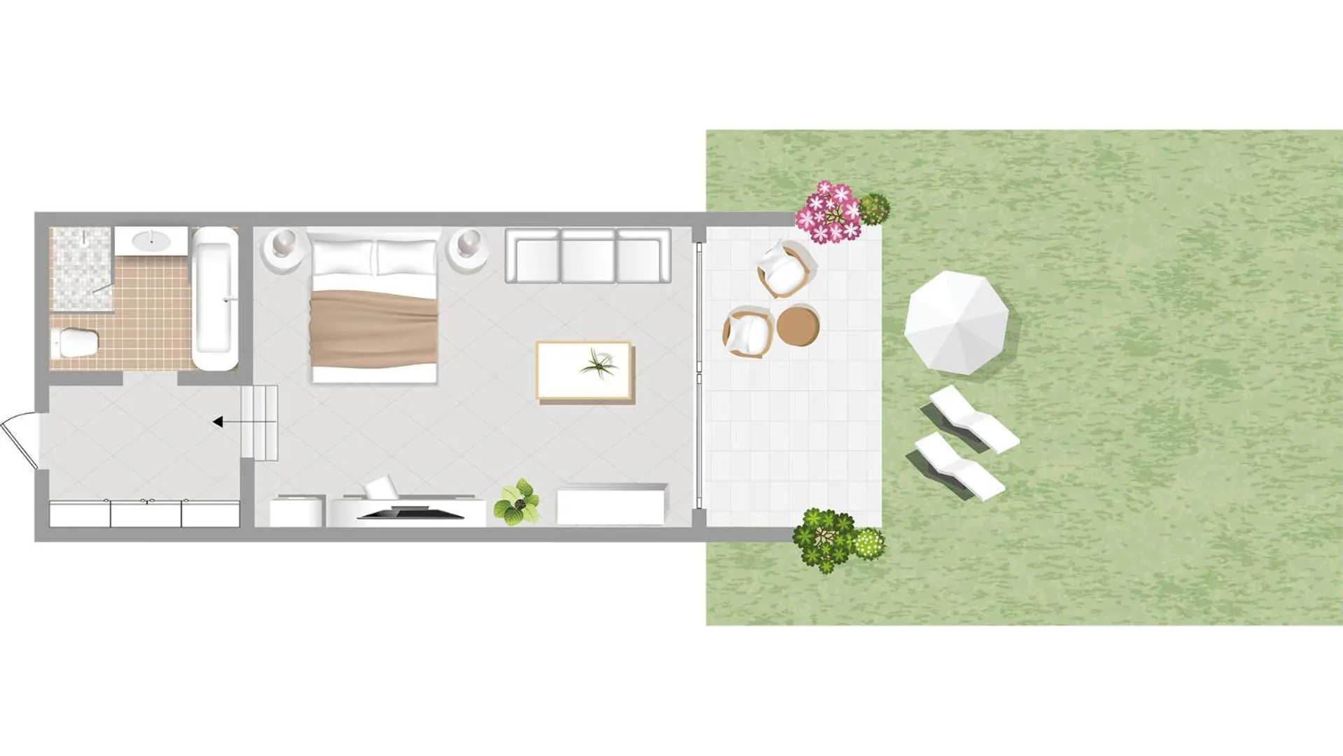 Floor plan in Corfu Imperial, A Grecotel Resort to Live