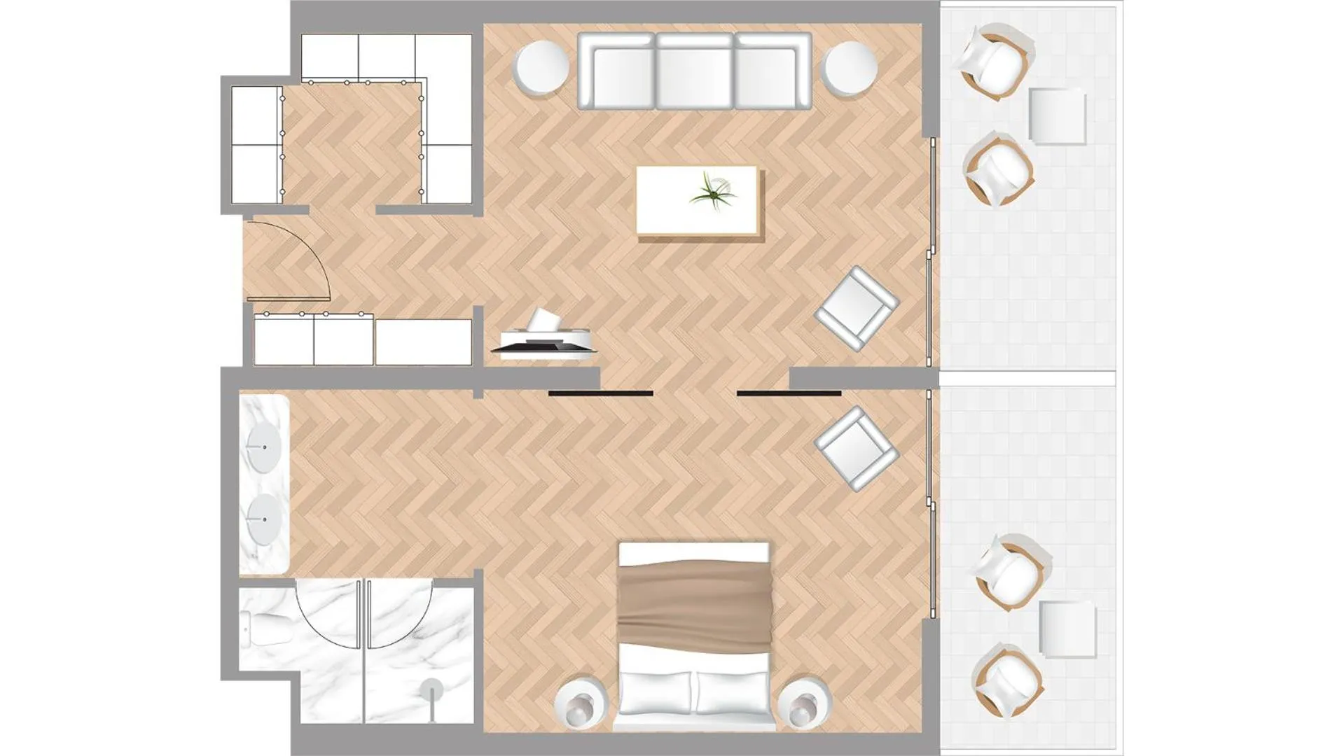 Floor plan in Corfu Imperial, A Grecotel Resort to Live